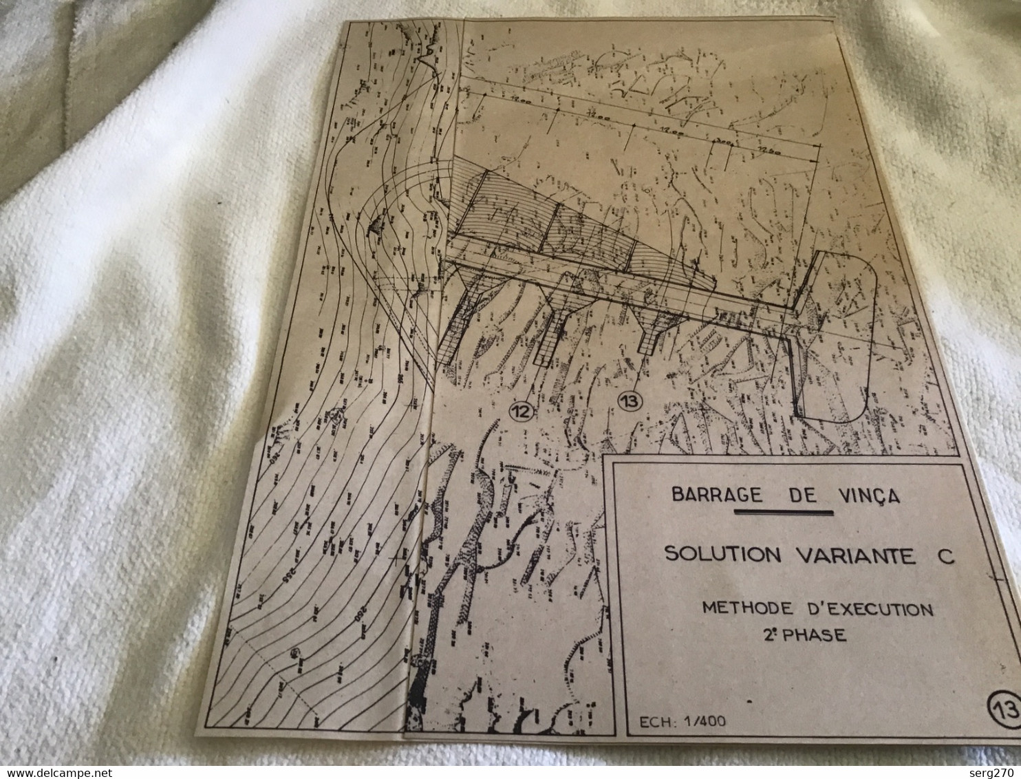 Barrage De Vinca Pyrénées-Orientales Société D’économie Mixte Pour L’équipement Du Roussillon Direction Générale Génie - Travaux Publics