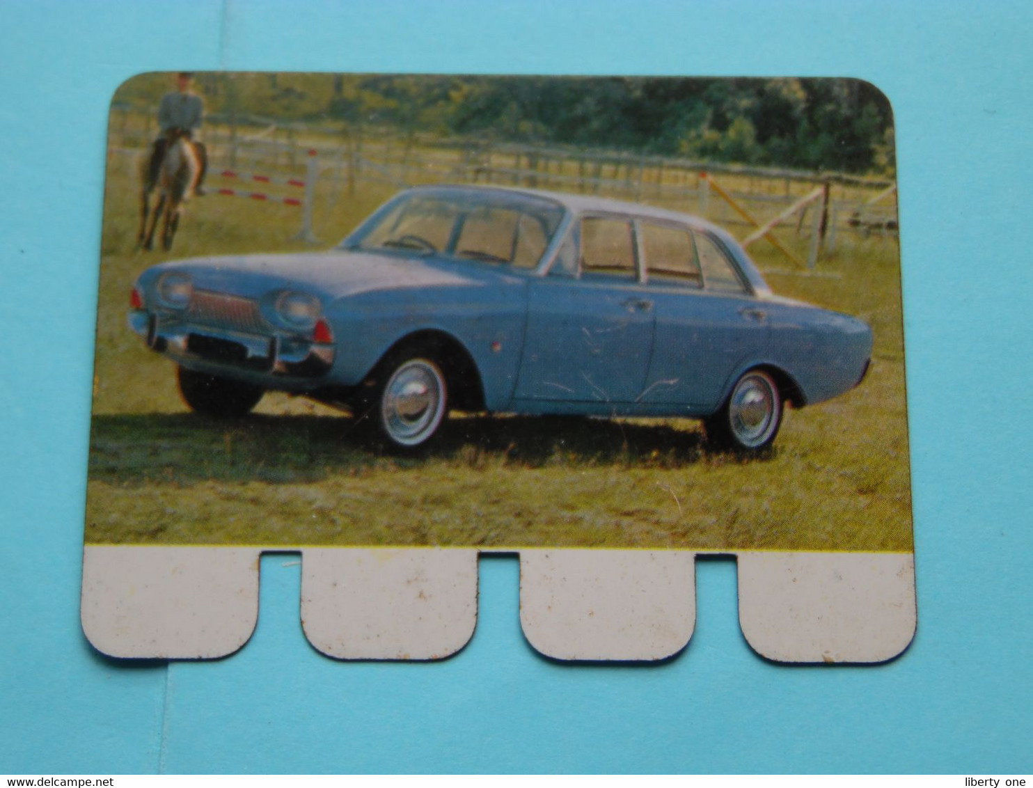 FORD TAUNUS 17 M - TS - Coll. N° 46 NL/FR ( Plaquette C O O P - Voir Photo - IFA Metal Paris ) ! - Tin Signs (vanaf 1961)