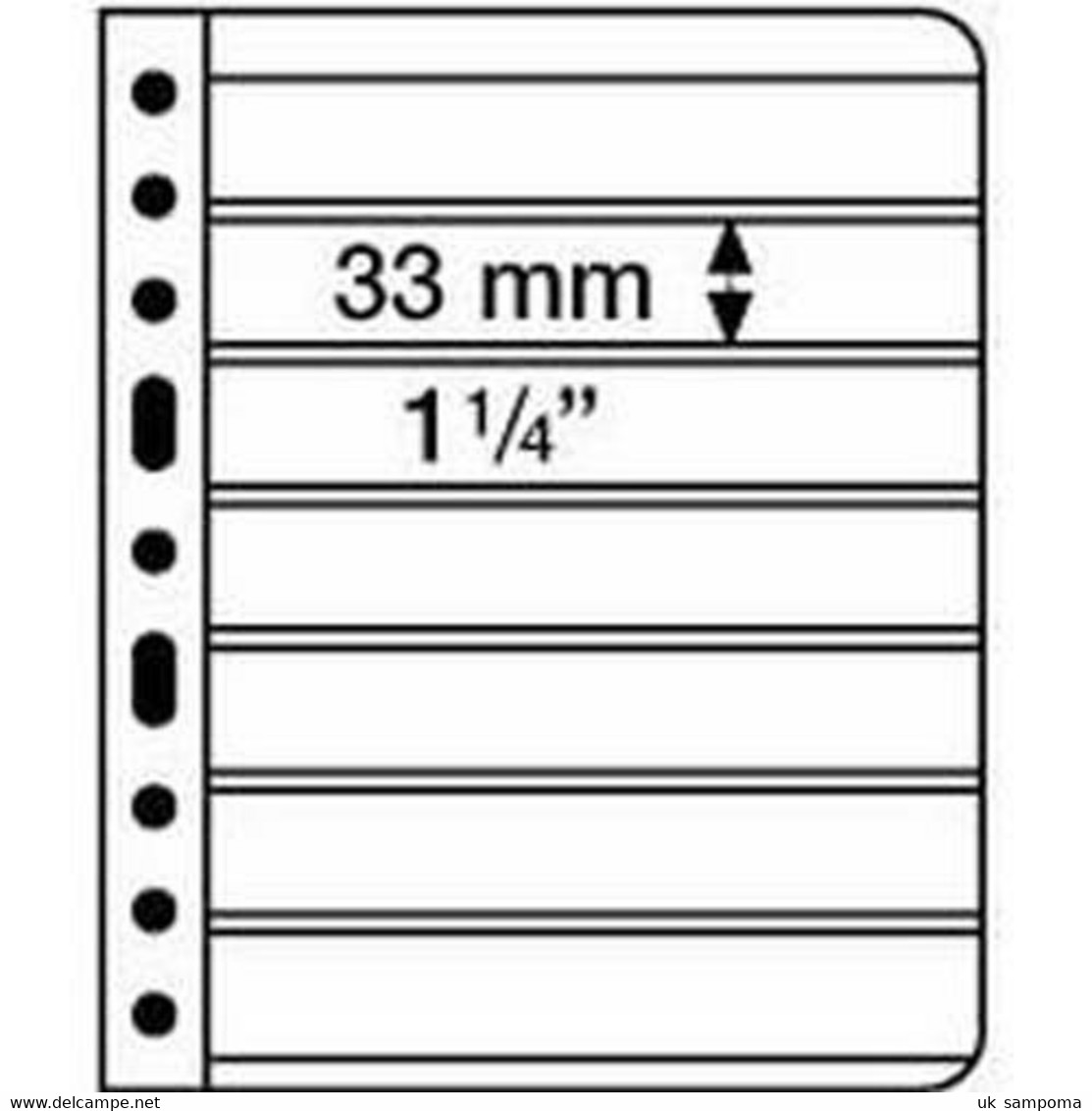 Plastic Pockets VARIO, 7-way Division, Black Film - Enveloppes Transparentes