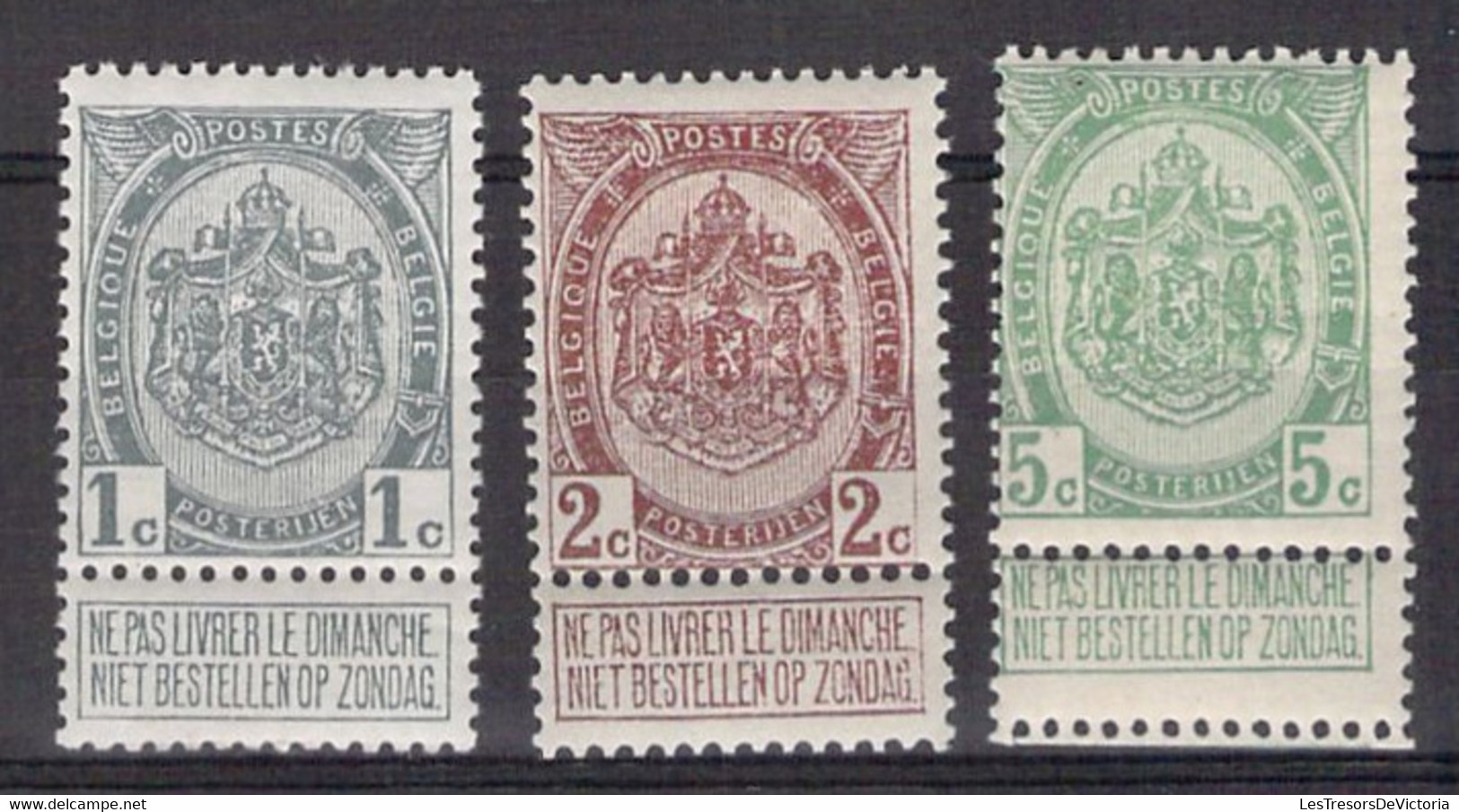 COB 81/83 MNH ** - 1907  - Type Armoiries - 1893-1907 Wappen