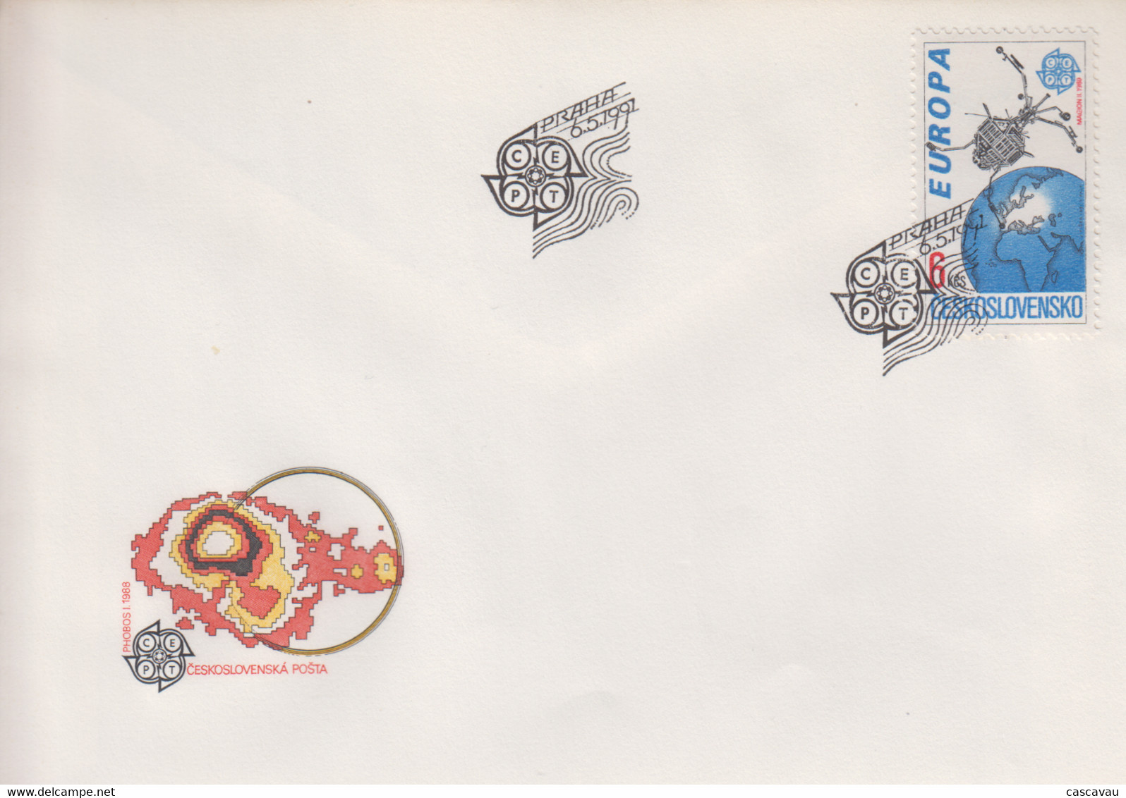 Enveloppe  FDC  1er  Jour   TCHECOSLOVAQUIE     EUROPA    1991 - FDC