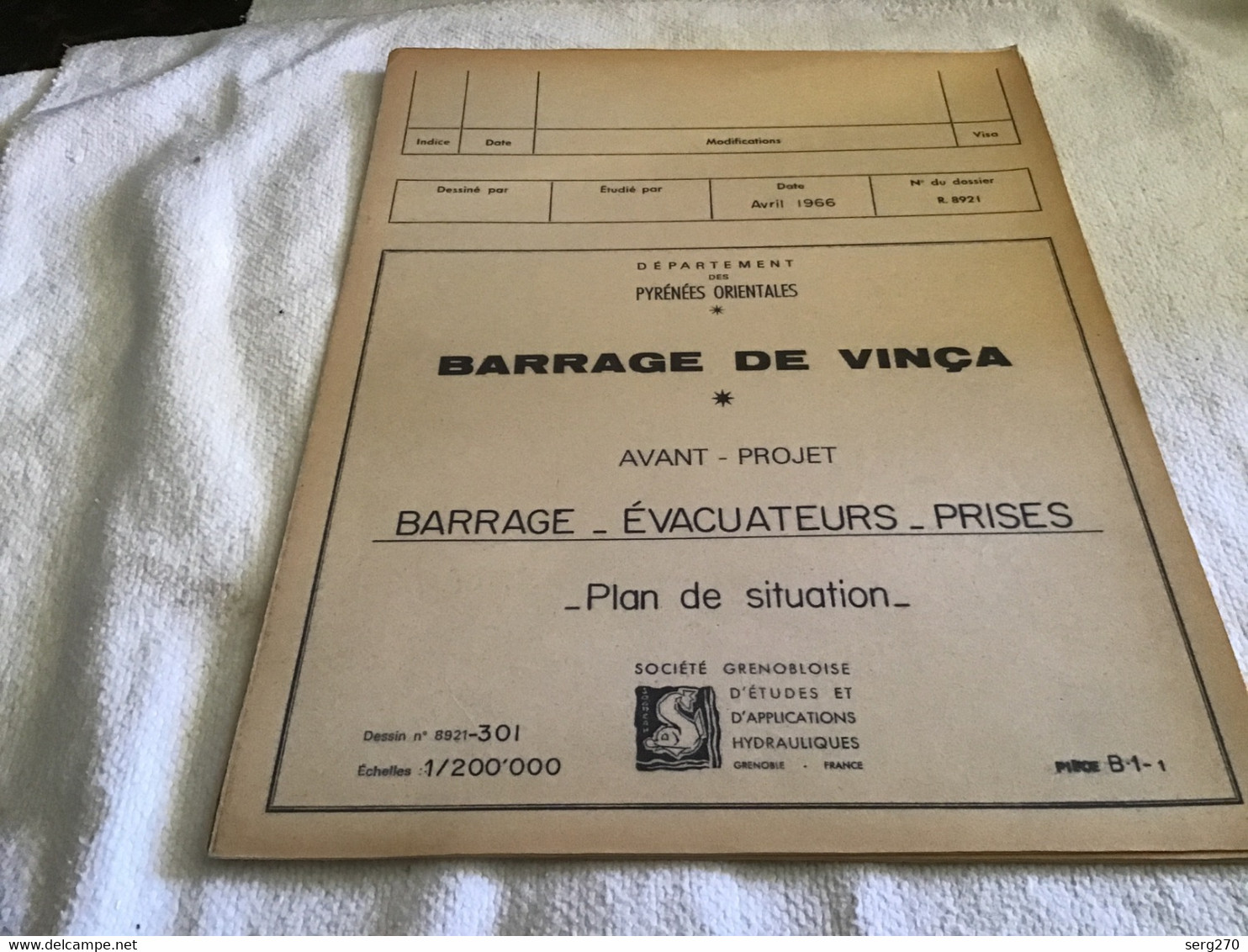 Barrage De Vinca    Département Des Pyrénées Orientales étude Avant Projet Barrage évacuateur Prises - Travaux Publics