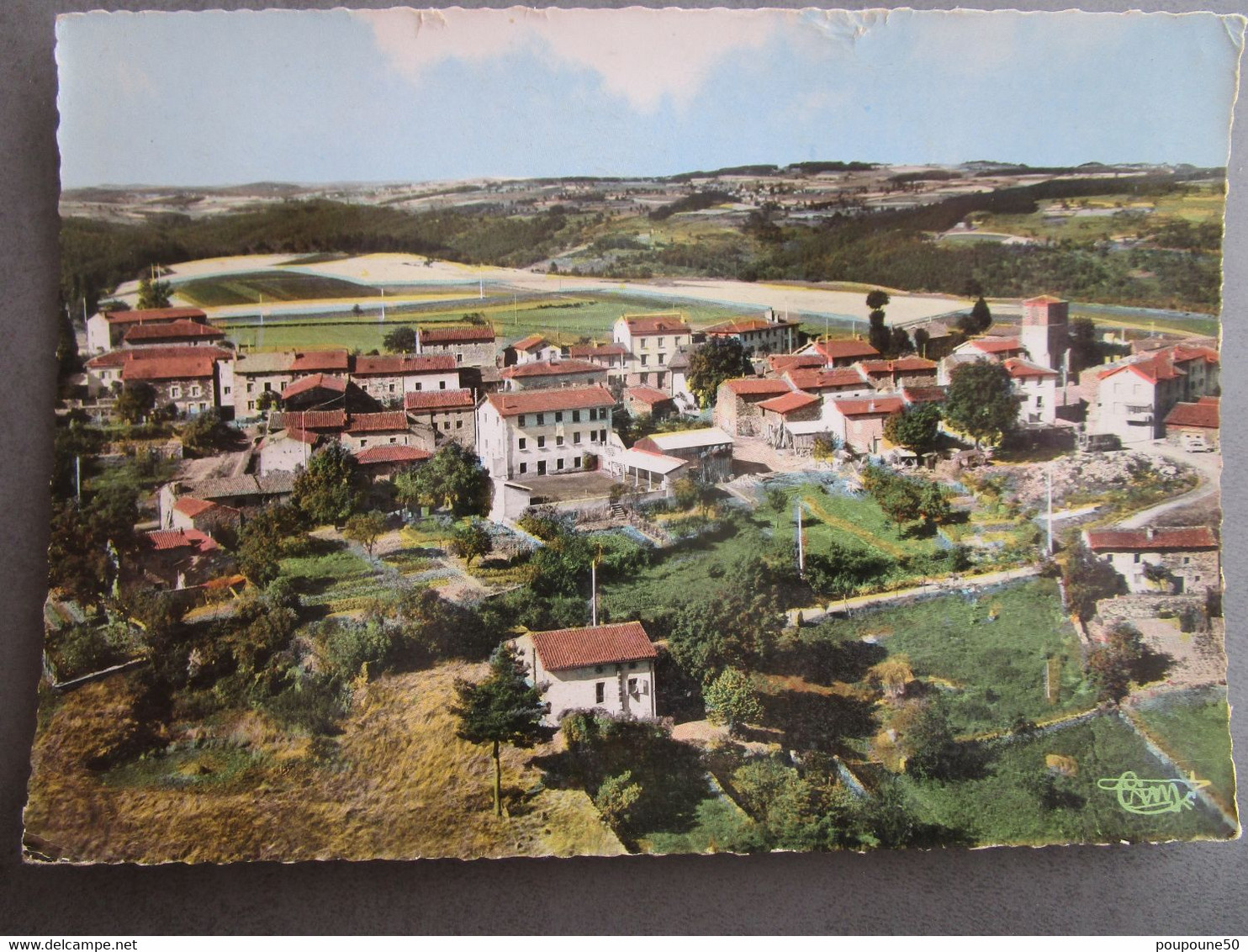 CP 43 Haute Loire TIRANGE Prés Retournac - Vue Générale Aérienne  1971 - Retournac