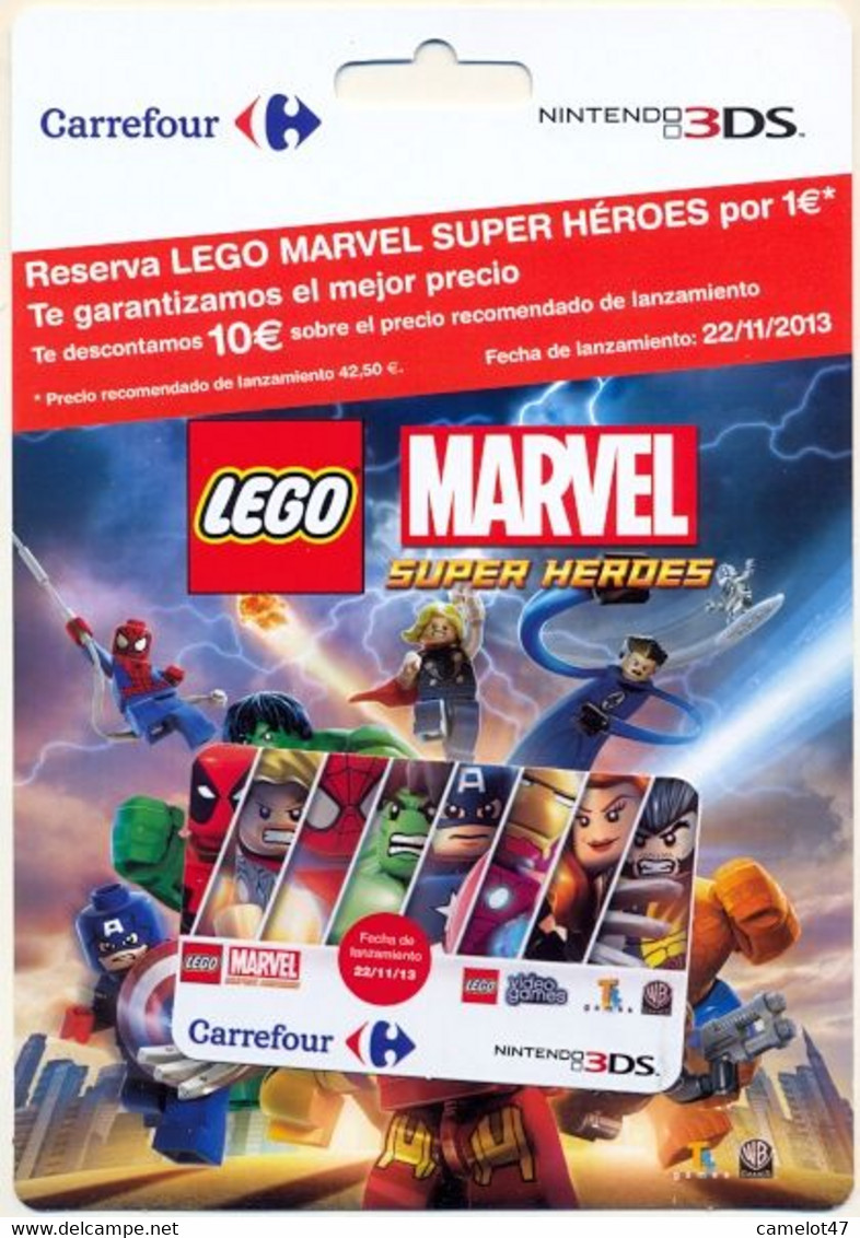 Carrefour Spain, NINTENDO 3DS Game Reservation Card For Collection, No Value, # Carrg-70da - Tarjetas De Regalo