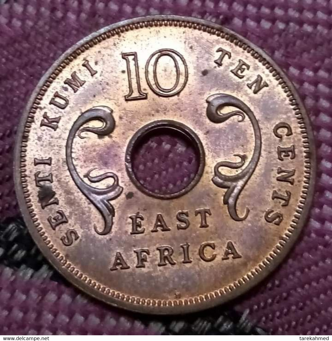 BRITISH EAST AFRICA 1964 , COIN TEN CENTS BRONZE (Post-Independence Issue). KM40. , Agomeza - British Colony