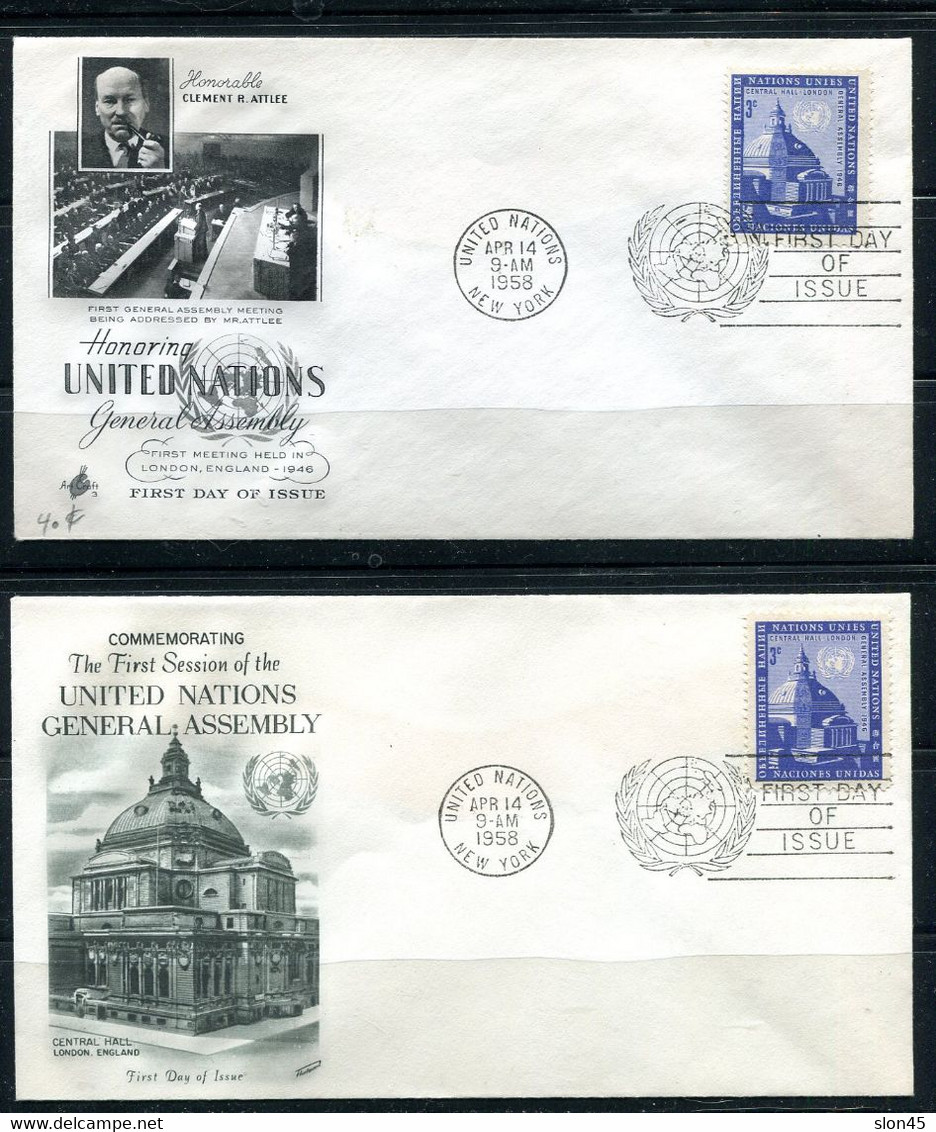 USA 1958 9 FDC Covers  New York Office  12671 - Briefe U. Dokumente