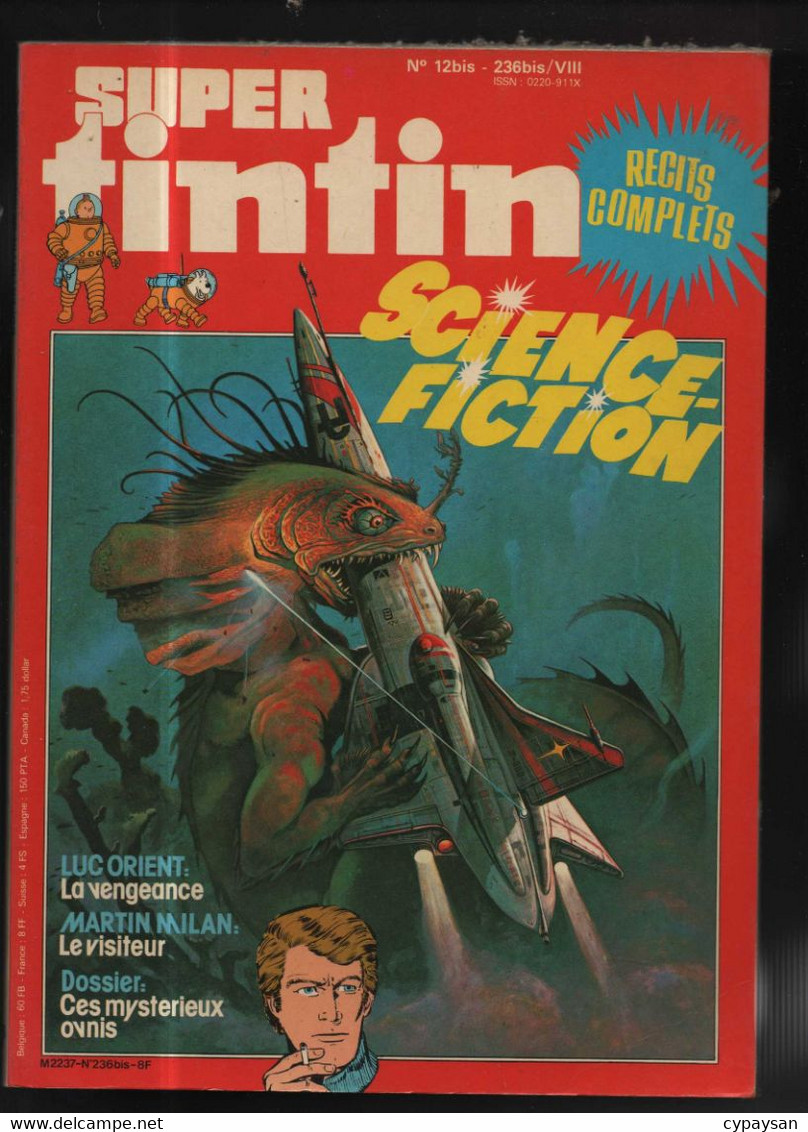 Tintin Super 8 Science Fiction  BE Lombard  (BI6) - Tintin