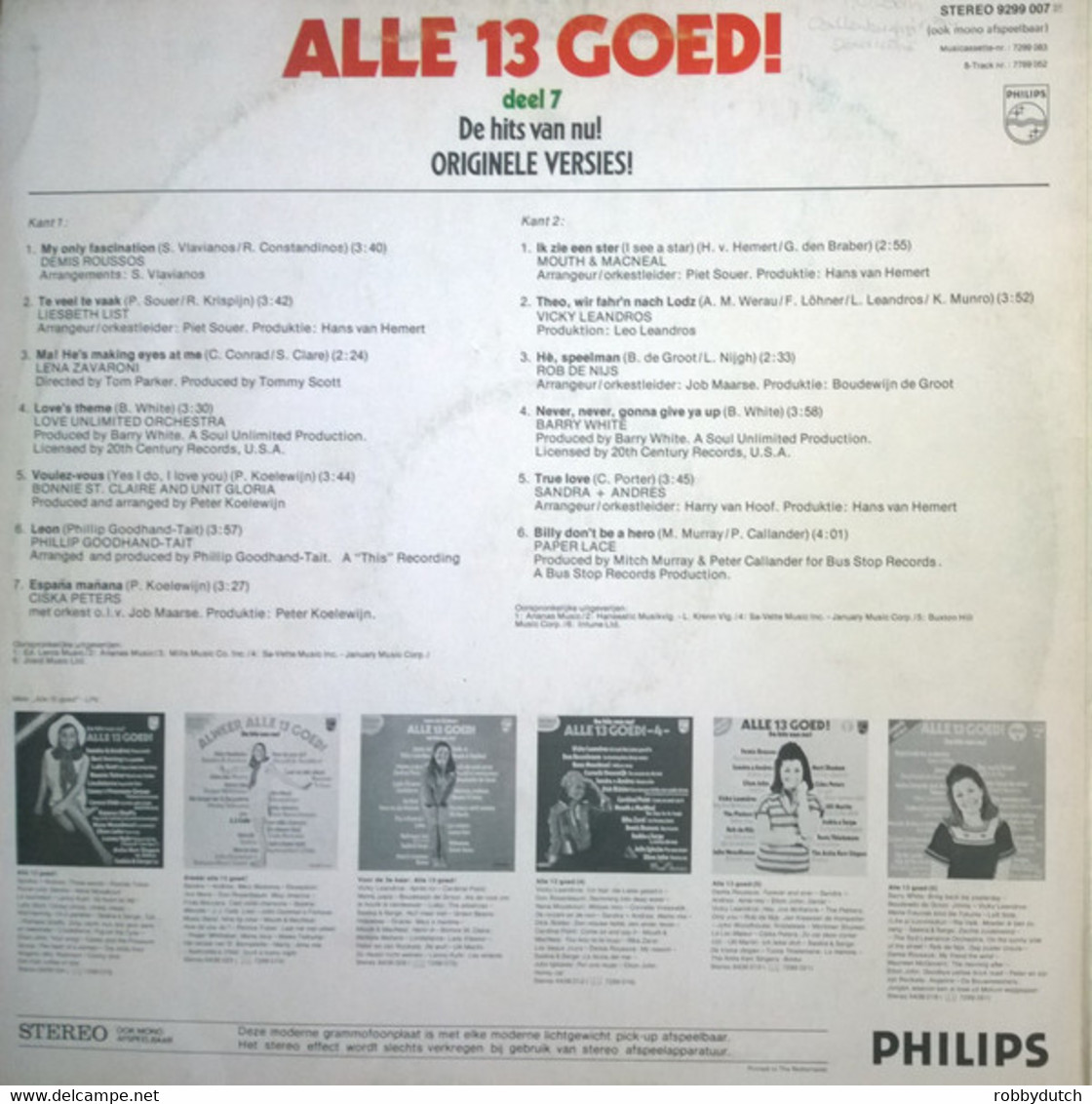 * LP *  ALLE 13 GOED! Deel 7 - Compilations