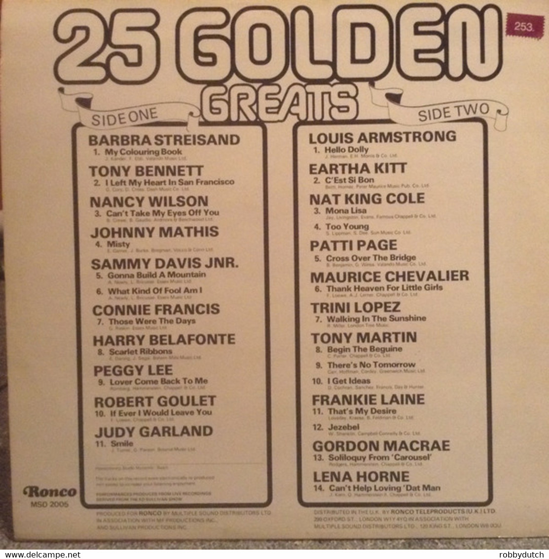 * LP *  25 GOLDEN GREATS - Hit-Compilations