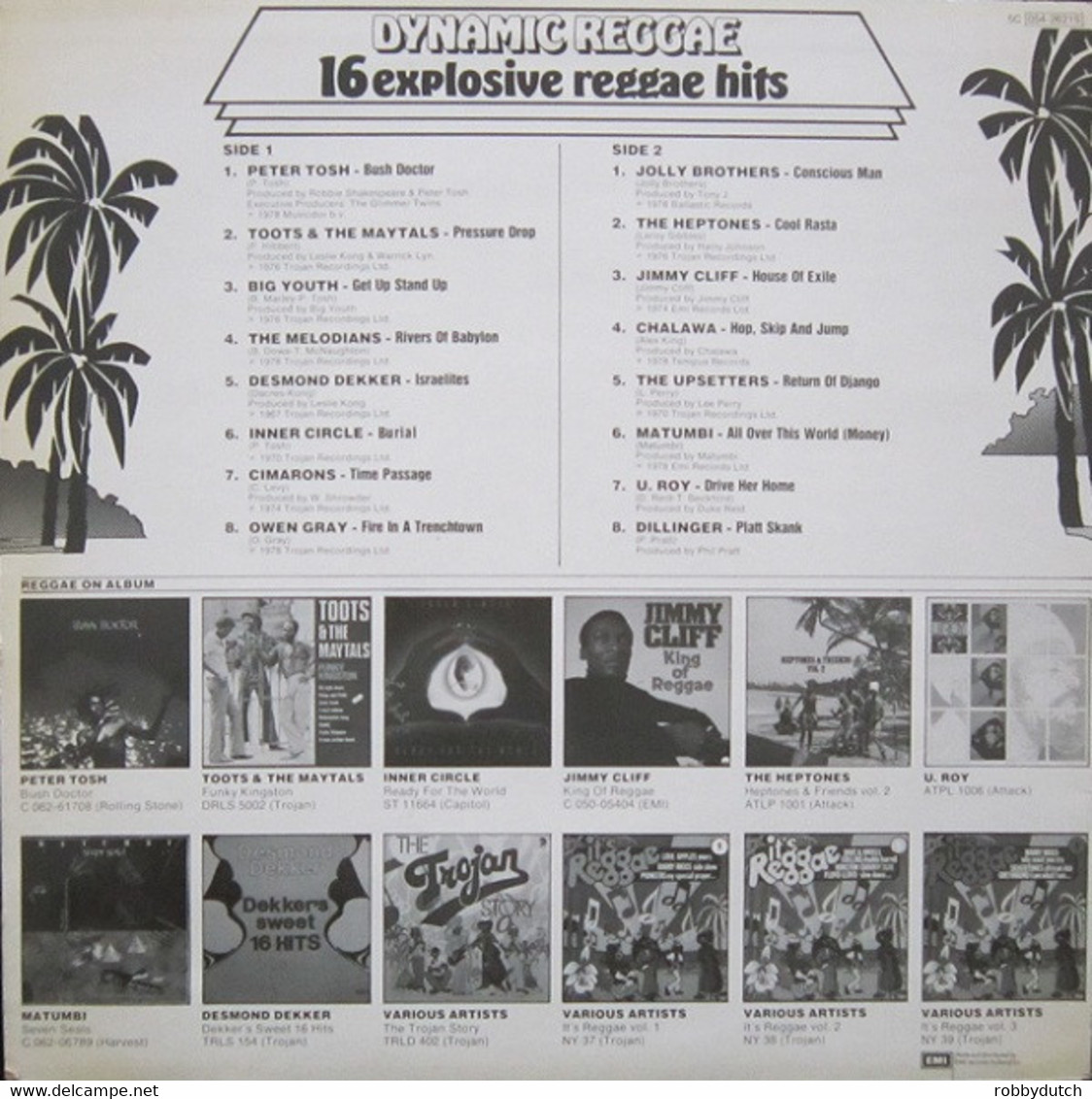 * LP *  DYNAMIC REGGAE - PETER TOSH / DILLINGER / JIMMY CLIFF / DESMOND DEKKER / INNER CIRCLE A.o. - Reggae