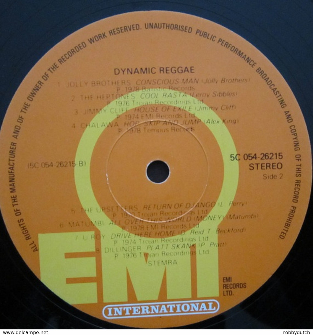 * LP *  DYNAMIC REGGAE - PETER TOSH / DILLINGER / JIMMY CLIFF / DESMOND DEKKER / INNER CIRCLE A.o. - Reggae
