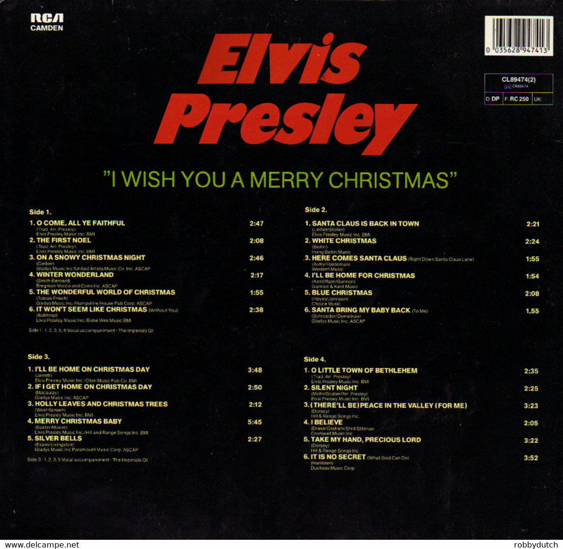 * 2LP *  ELVIS PRESLEY - I WISH YOU A MERRY CHRISTMAS (Germany 1984) - Weihnachtslieder