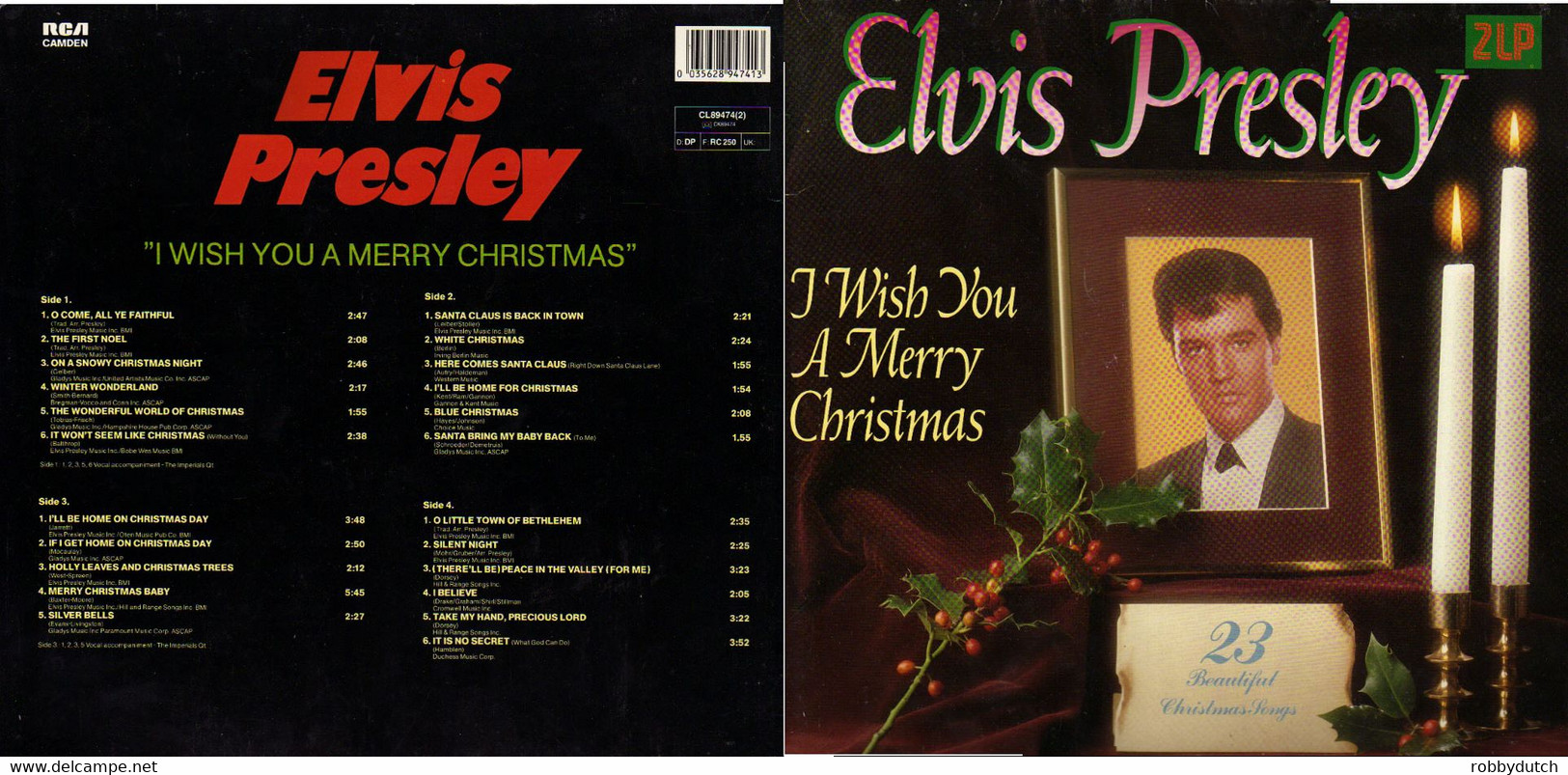* 2LP *  ELVIS PRESLEY - I WISH YOU A MERRY CHRISTMAS (Germany 1984) - Weihnachtslieder