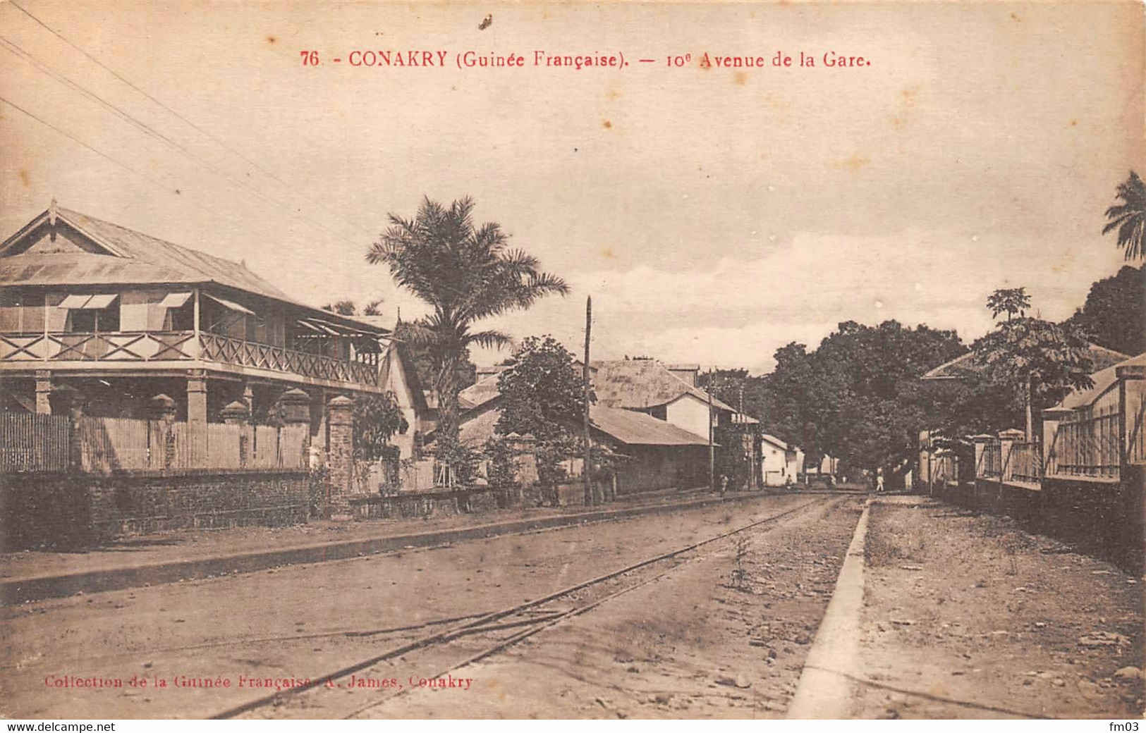 Guinée Conakry James 76 Avenue De La Gare Rails - Guinée