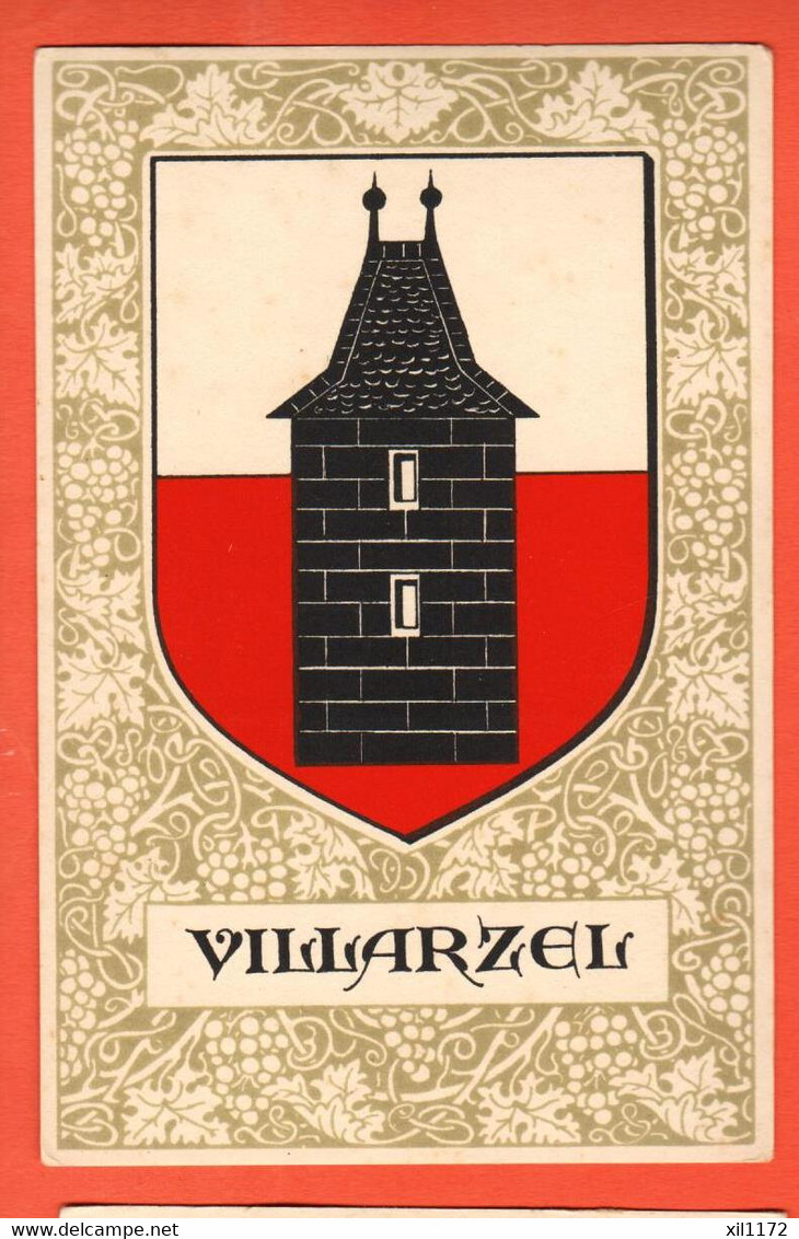 ZMK-22 Villarzel  Broye Blason Armoiries Armorial Flammes Ecusson  Non Circulé - Villarzel