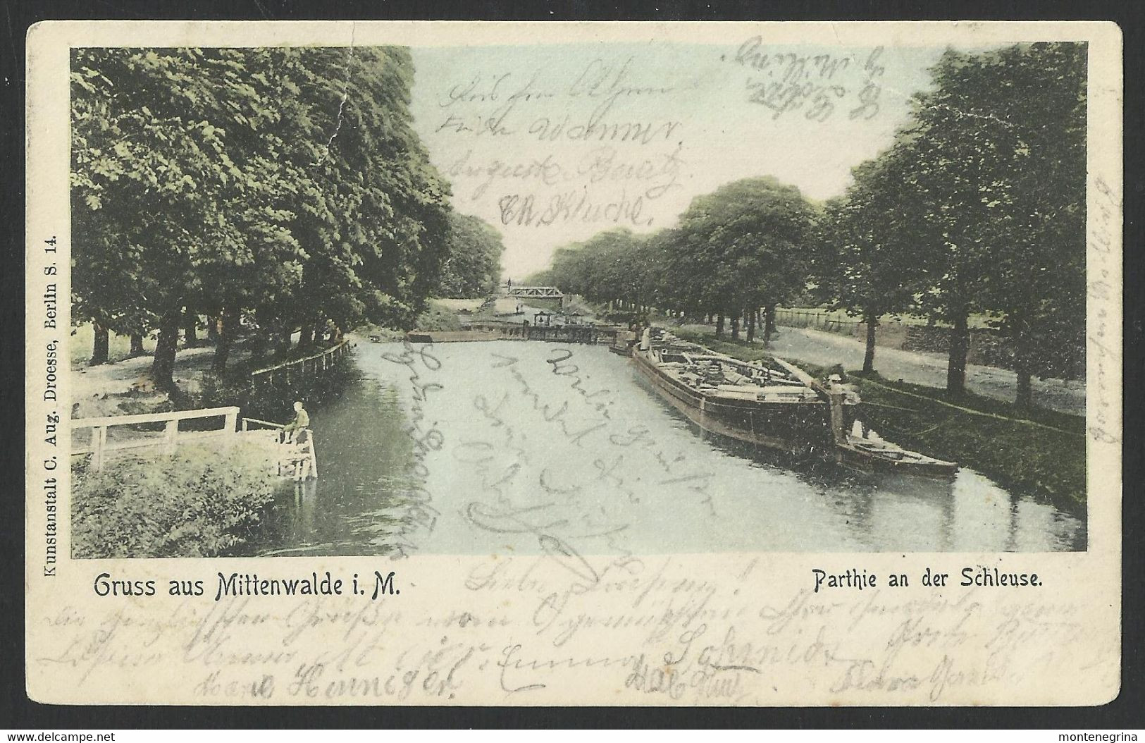 MITTENWALDE In Mark, Partie An Der Schleuse - Lastkahn,barge - Old Postcard (see Sales Conditions) 05634 - Mittenwalde