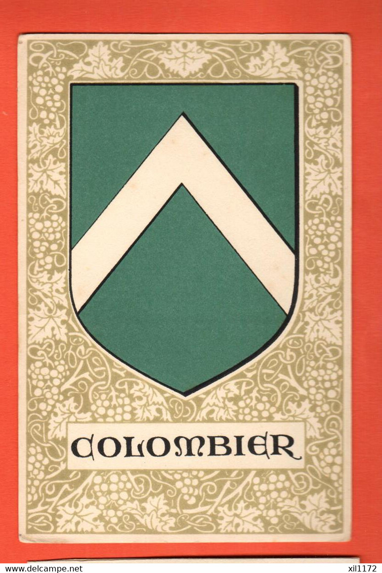 ZMK-27 Colombier-sur-Morges Blason Armoiries Armorial Flammes Ecusson  Non Circulé - Colombier