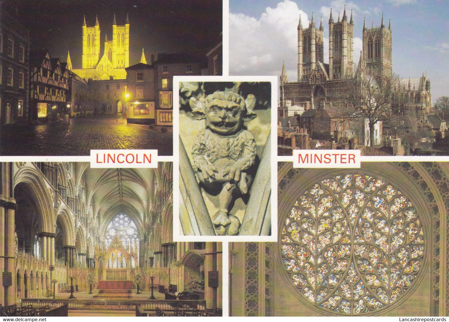 Postcard Lincoln Minster My Ref B25428 - Lincoln