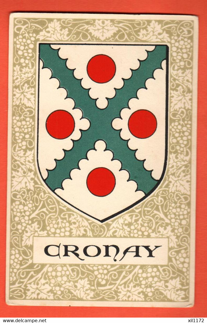 ZMK-35  Cronay Jura-Nord Vaudoia Blason Armoiries Armorial Flammes Ecusson  Non Circulé - Cronay