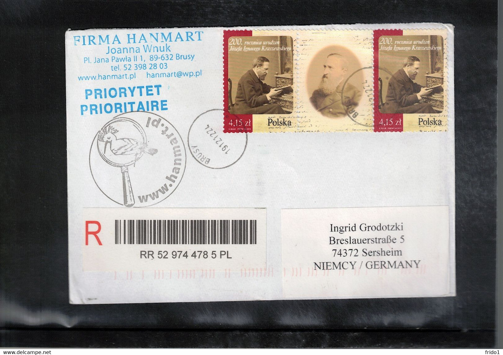 Poland / Polska 2012 Interesting Registered Letter - Storia Postale
