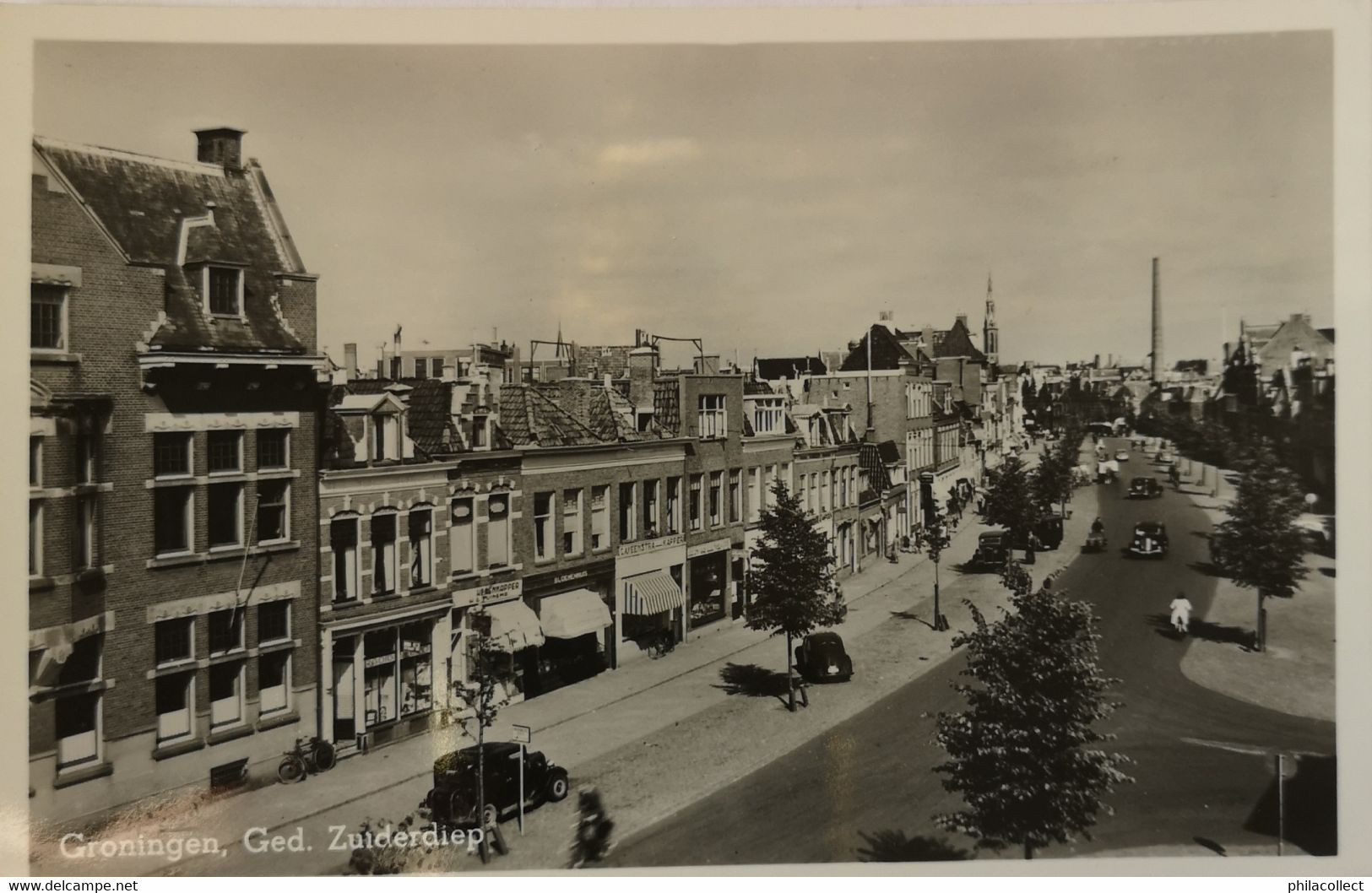 Groningen // Echte Foto // Ged. Zuiderdiep 1950 - Groningen