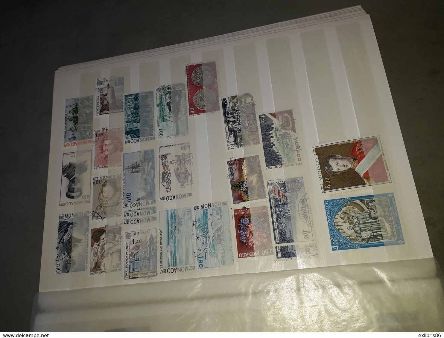 260322// ENORME COLLECTION MONACO TRES GROSSE COTE ( 1 timbre cote + 1000€) fragment feuille de classiques