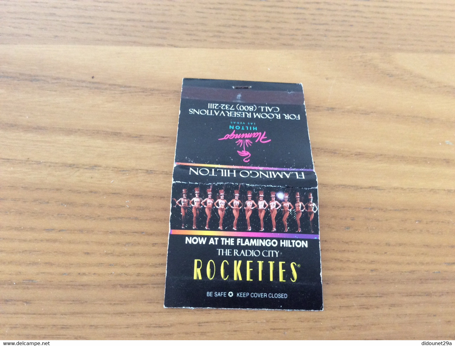 Pochette D'allumettes ETATS UNIS "FLAMINGO HILTON - THE RADIO CITY ROCKETTES / LAS VEGAS NEVADA" (Casino) - Boites D'allumettes