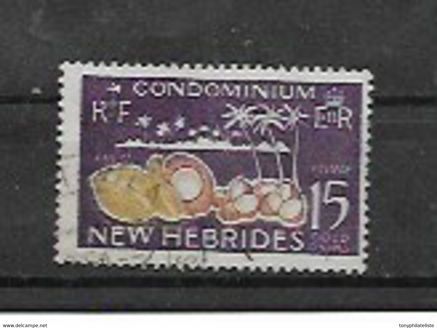 Timbres De Nouvelles Hébrides De 1963 Légende Anglaise  N°207 Oblitéré - Oblitérés