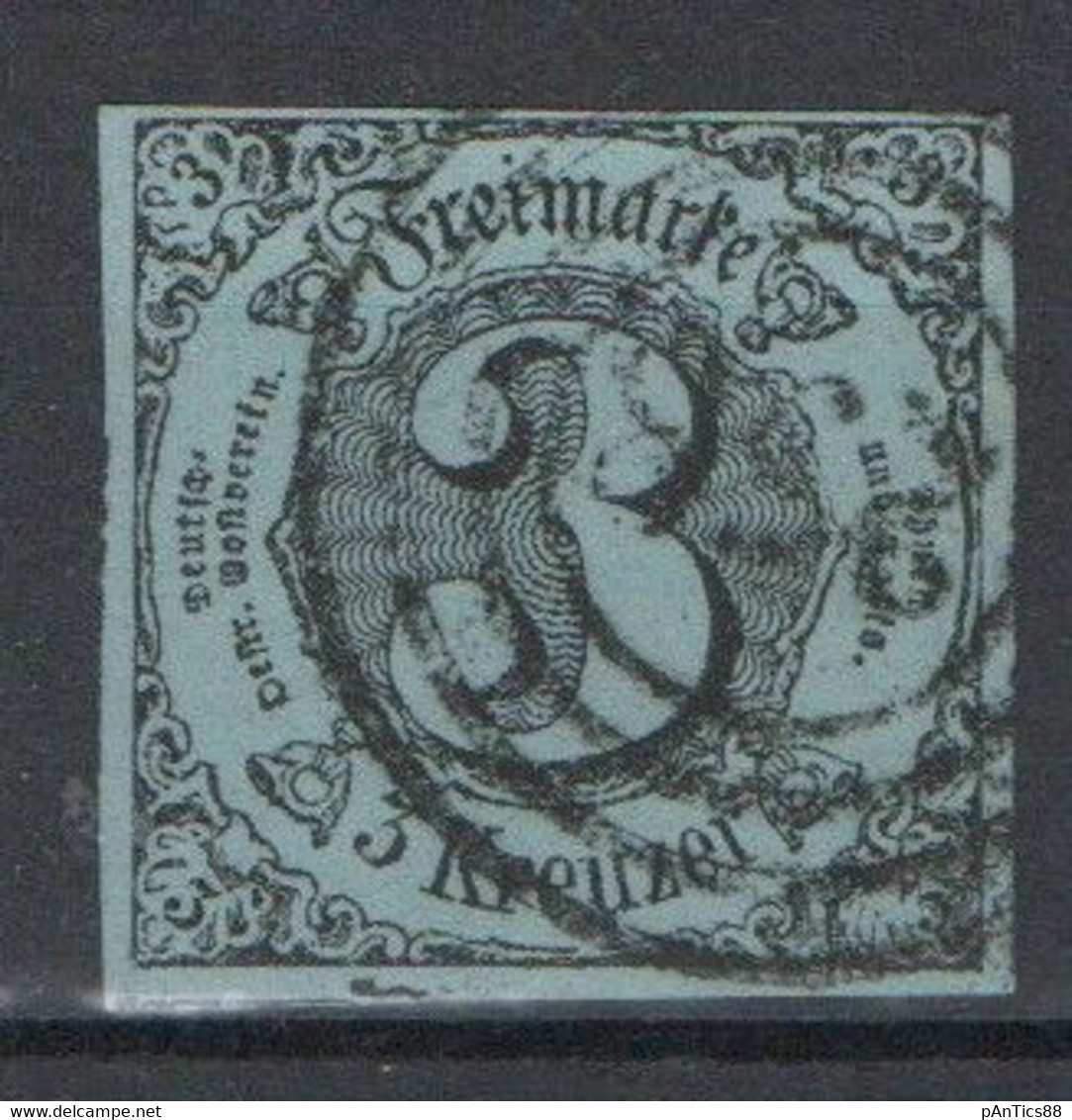 THURN&TAXIS  Stamp/Marke 3 Kr, Numeral  Cancel/  Nummer Stempel 258 - Other & Unclassified