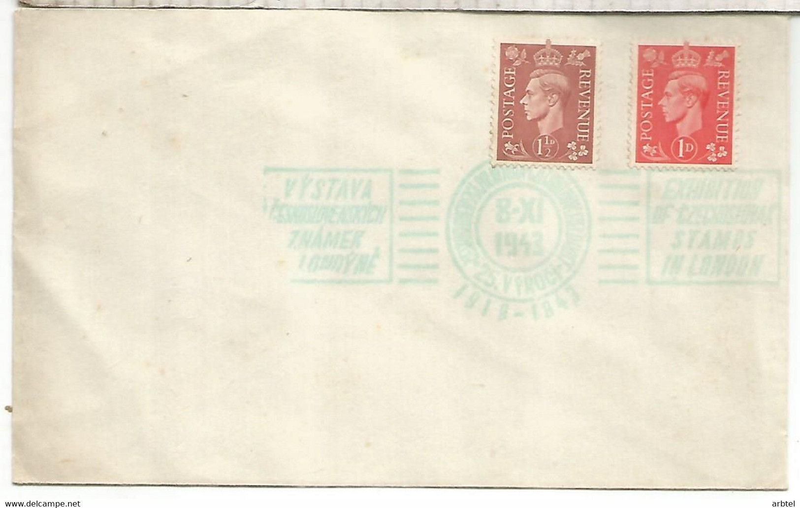 REINO UNIDO TP 1943  CZECHOSLOVAK FIELD POST - Variedades Y Curiosidades