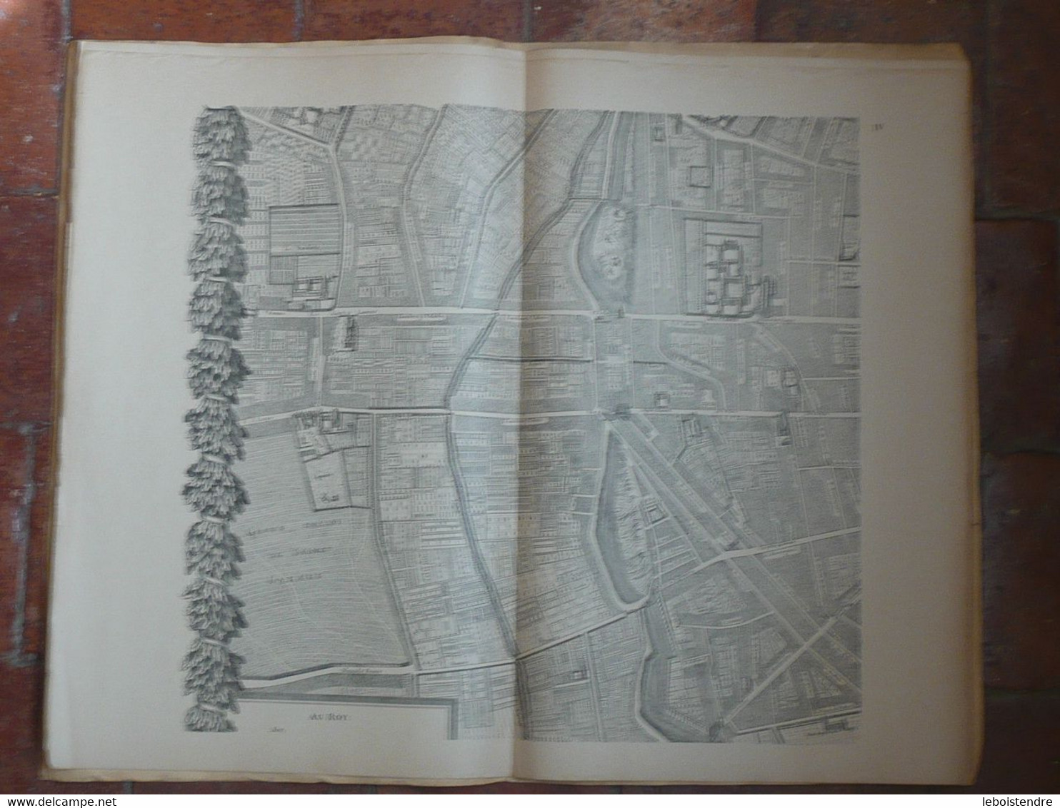 PLAN MONUMENTAL DE PARIS AU XVIIe SIECLE PAR JACQUES GOMBOUST DEDIE A SA MAJESTE LE ROY LOUIS XIV EN L AN DE GRACE 1653