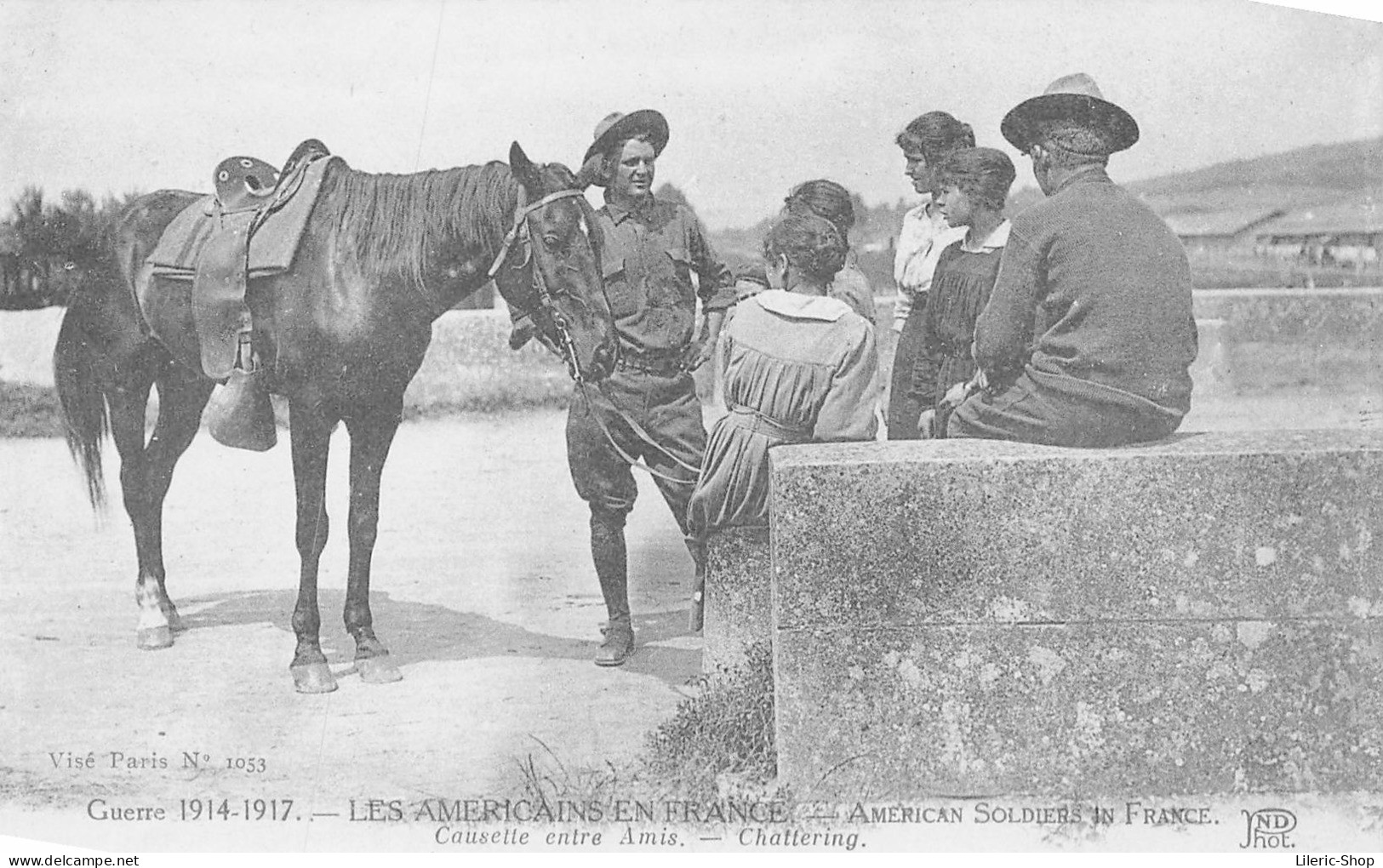 WW1 - Guerre 1914-1917 - Les Américains En France - Causette Entre Amis - Éd. ND - Guerra 1914-18