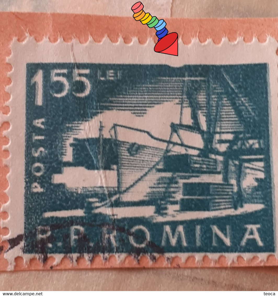 Errors Romania 1960 Mi 1883  Printed With Broken Frame Used - Errors, Freaks & Oddities (EFO)