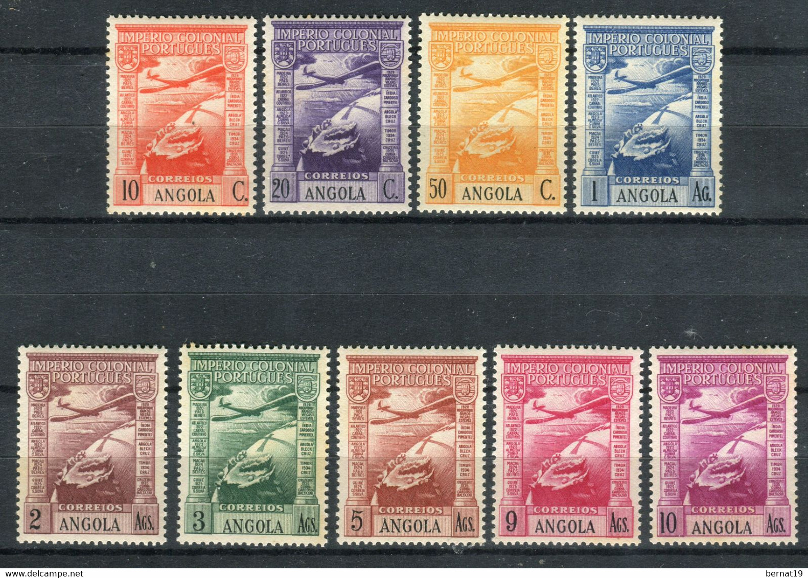 Angola 1938. Yvert A 1-9 (ref 4) See Two Images ** MNH. - Angola