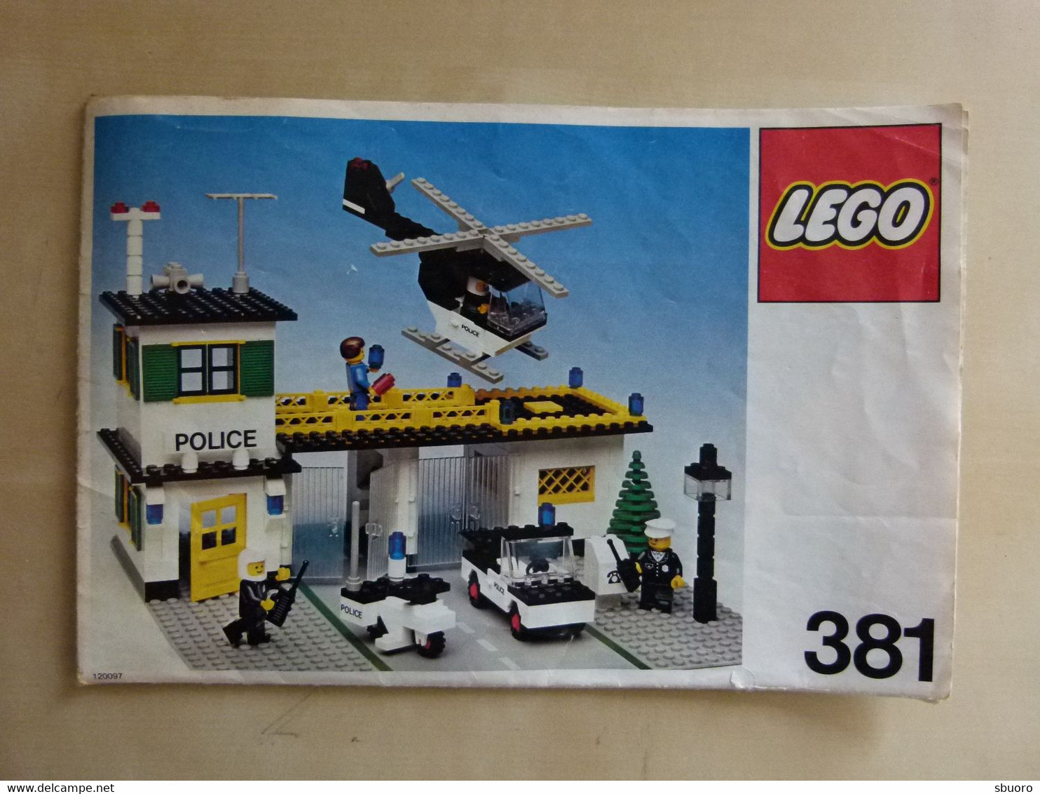 Notice De Montage Lego Numéro 381 D'occasion - Caserne De Police - Plans