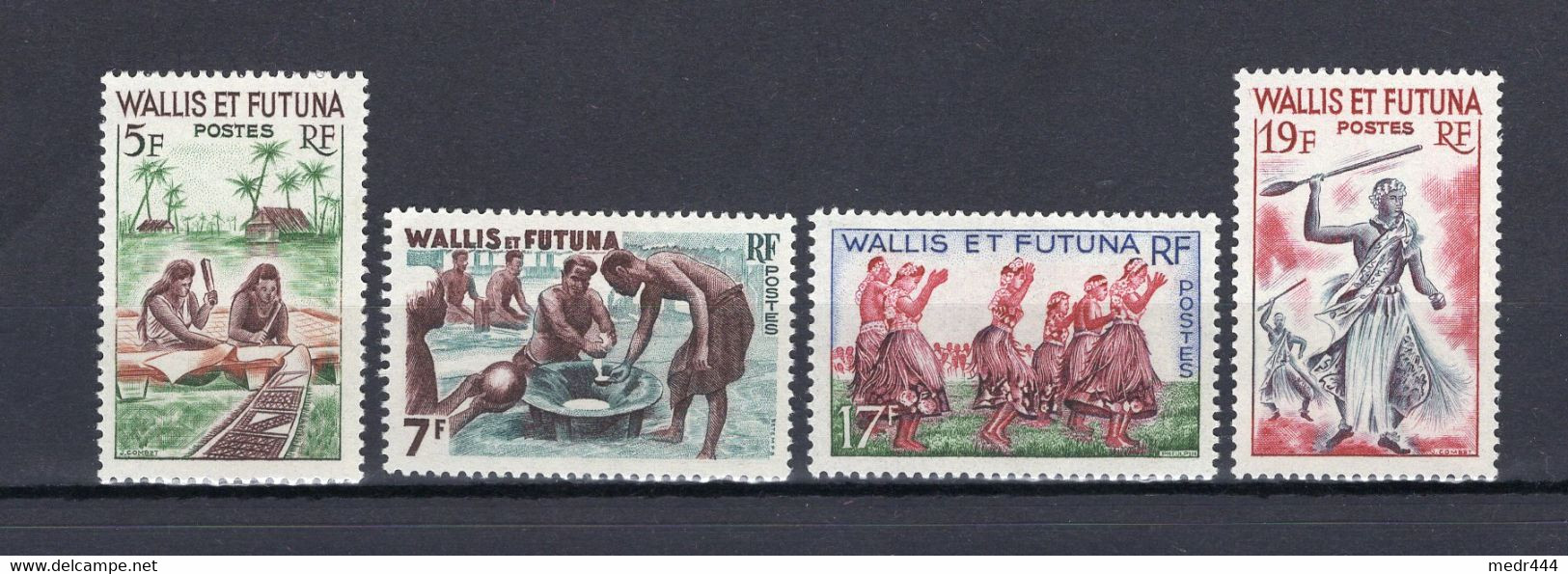 Wallis And Futuna 1960 - Local Motives - Stamps 4v - Complete Set - MNH** - Superb*** - Cartas & Documentos