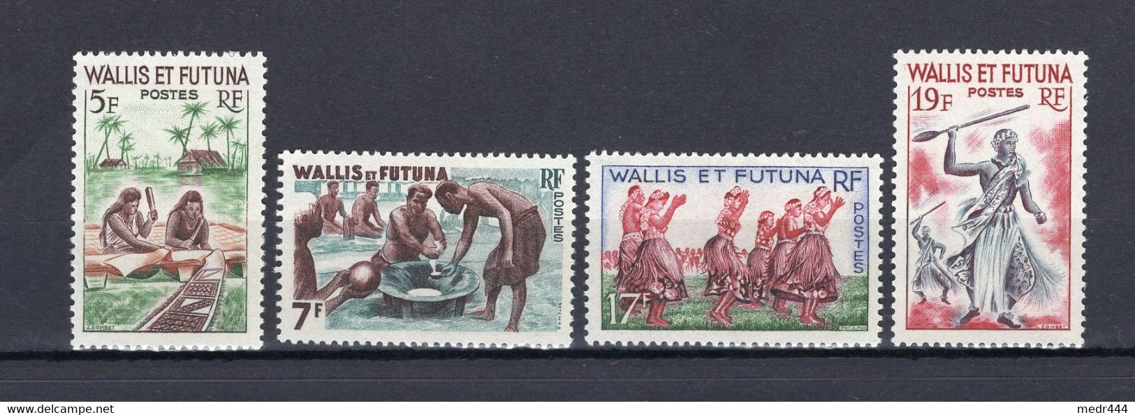 Wallis And Futuna 1960 - Local Motives - Stamps 4v - Complete Set - MNH** - Superb*** - Brieven En Documenten
