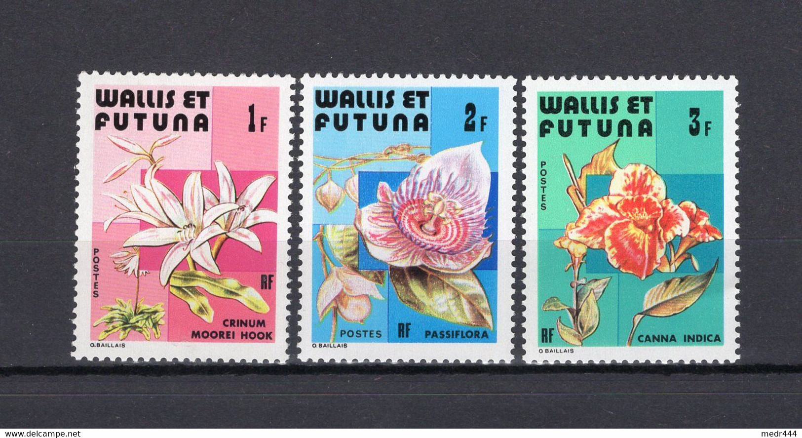 Wallis And Futuna 1982- Flora - Flowers - Stamps 3v - Complete Set - MNH** - Superb*** - Storia Postale