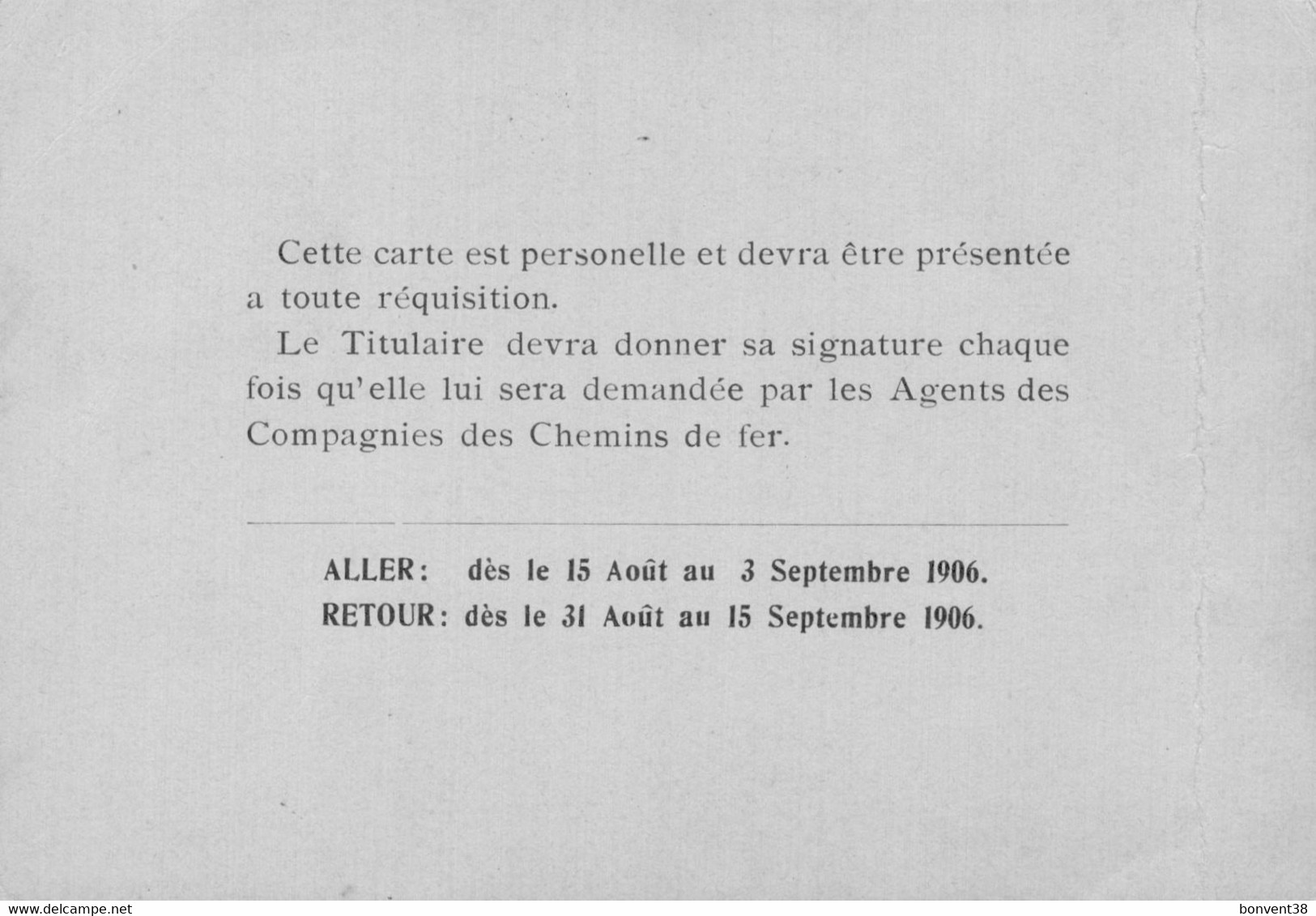 I2603 - Exposition De MILAN 1906 - Concours International De Musique - Compagnies Des Chemins De Fer - Europe