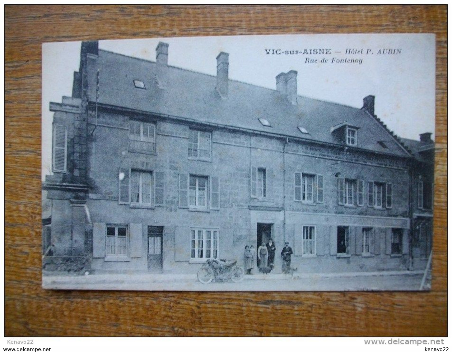 Vic-sur Aisne Hôtel P.aubin Rue De Fontenoy "" Carte Animée "" - Vic Sur Aisne