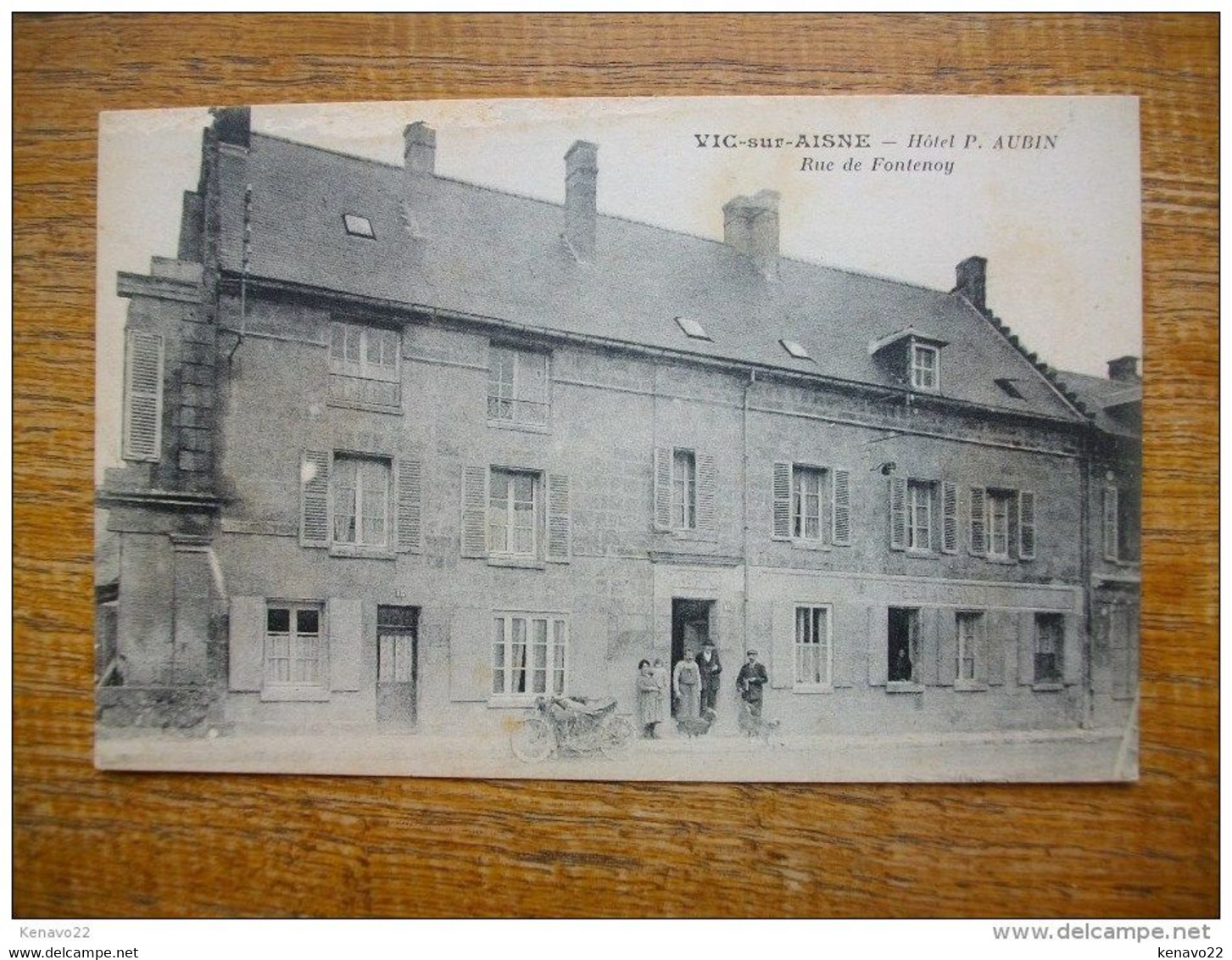 Vic-sur Aisne Hôtel P.aubin Rue De Fontenoy "" Carte Animée "" - Vic Sur Aisne