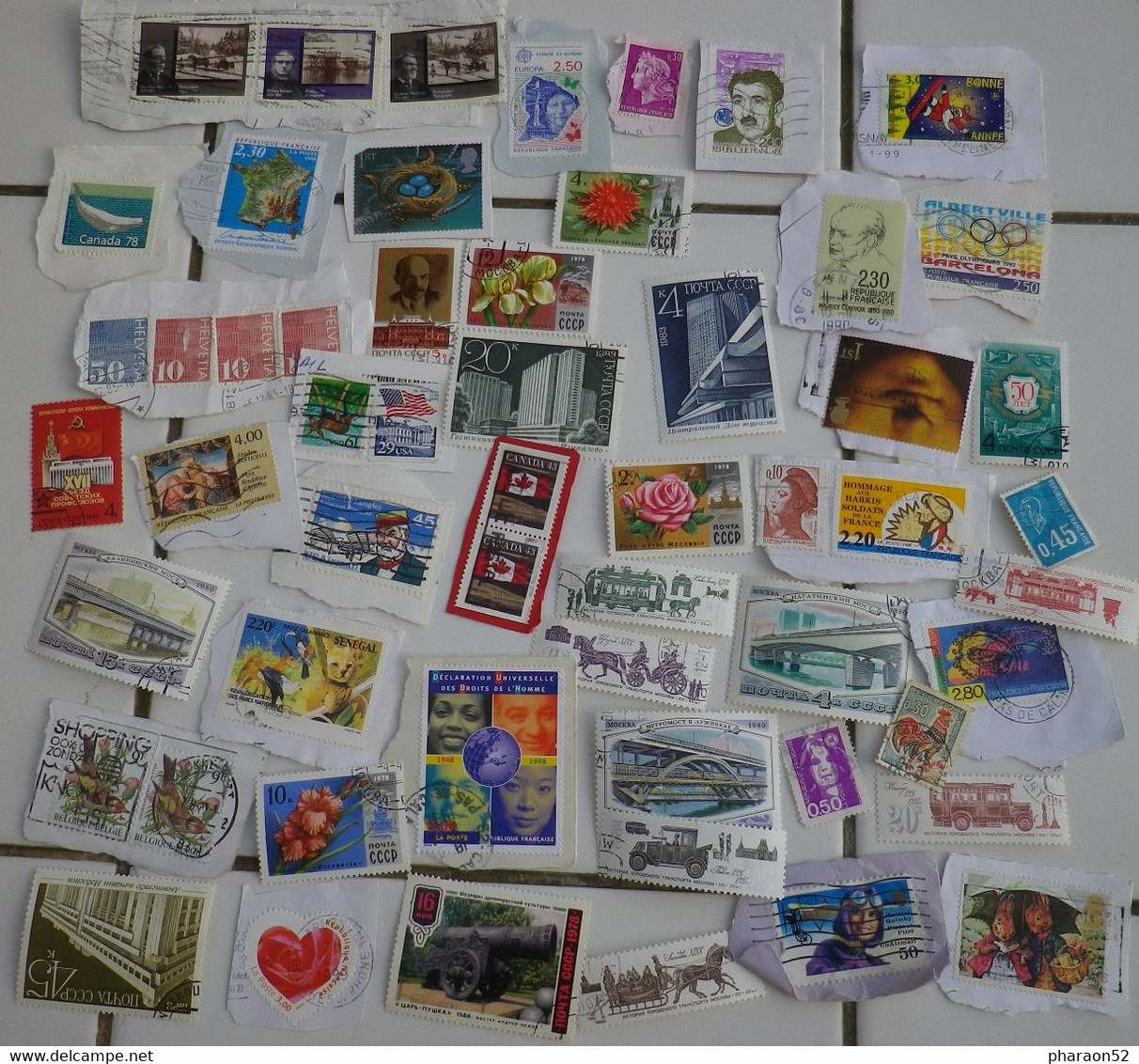 Lot De Timbres France Et Etranger - Vrac (max 999 Timbres)