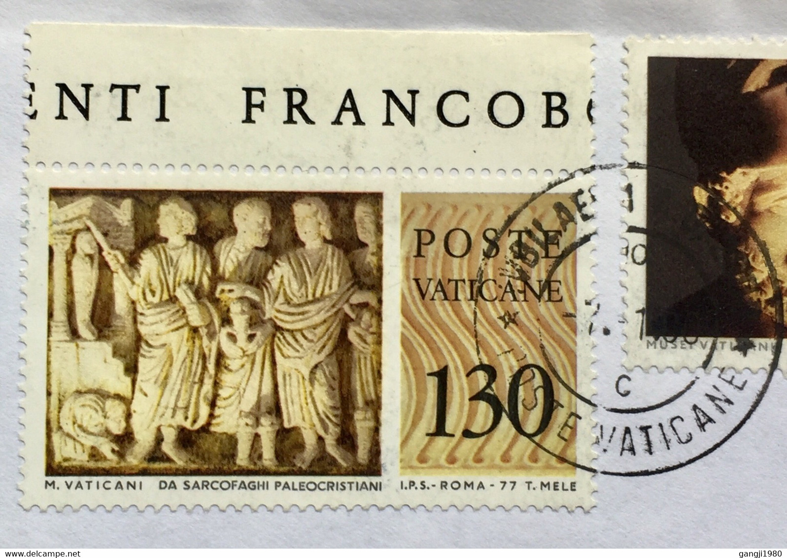 VATICAN USED 2000, COVER TO ITALY,4  STAMPS, ROMAN EMPIER ,ARCHEOLOGY,MONUMENT,BUILDING,ARCHITECTURAL,CULTURE,EARLY DRES - Briefe U. Dokumente