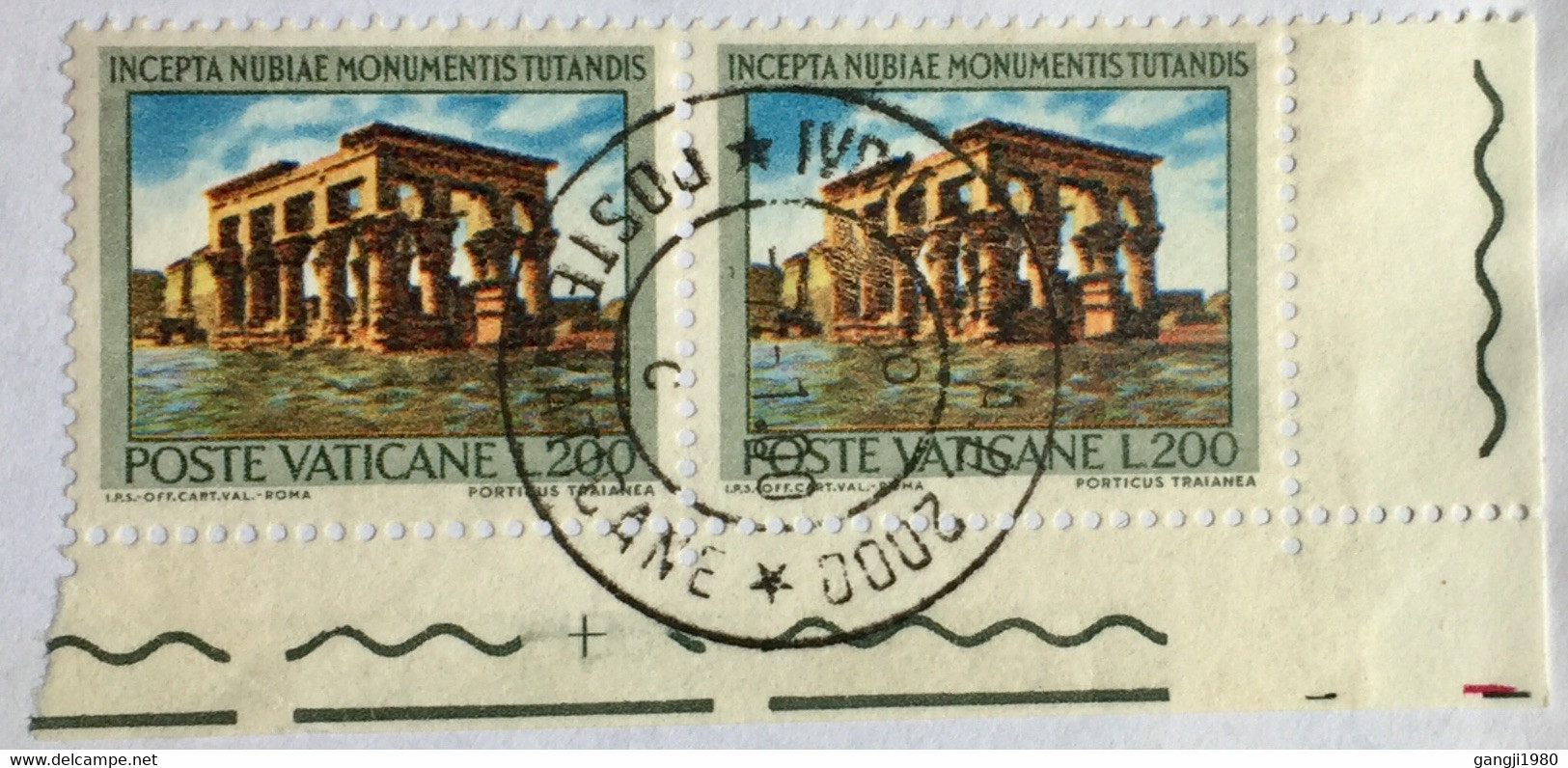 VATICAN USED 2000, COVER TO ITALY,4  STAMPS, ROMAN EMPIER ,ARCHEOLOGY,MONUMENT,BUILDING,ARCHITECTURAL,CULTURE,EARLY DRES - Cartas & Documentos