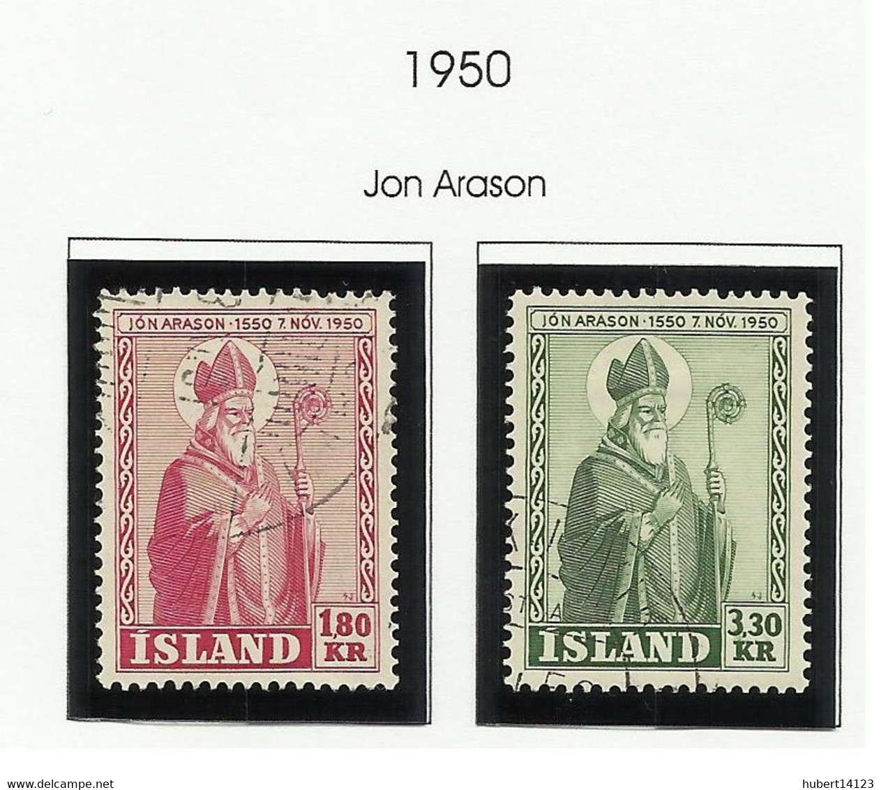 ISLANDE 1950 N° 254 à 255 Oblitérés - Altri & Non Classificati