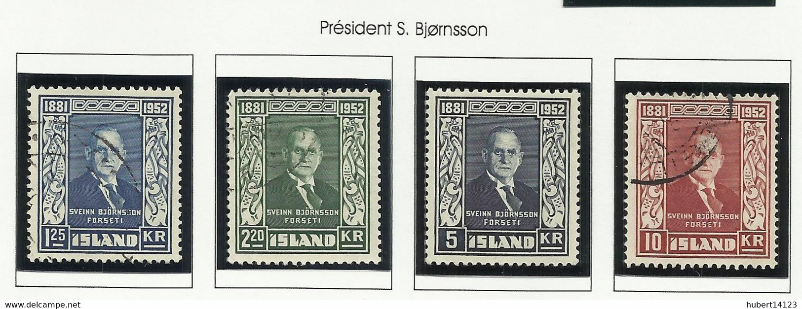 ISLANDE 1950 N° 239 à 242 - Other & Unclassified