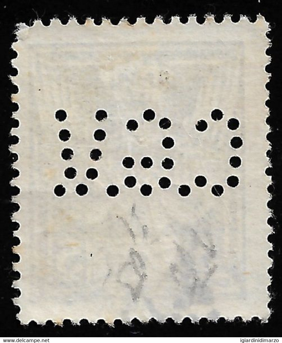 PERFIN CECOSLOVACCHIA-1920/25-valore Usato Da 5 H. Serie Corrente Con Perforazione - PERFIN - In Buone Condizioni. - Perfins