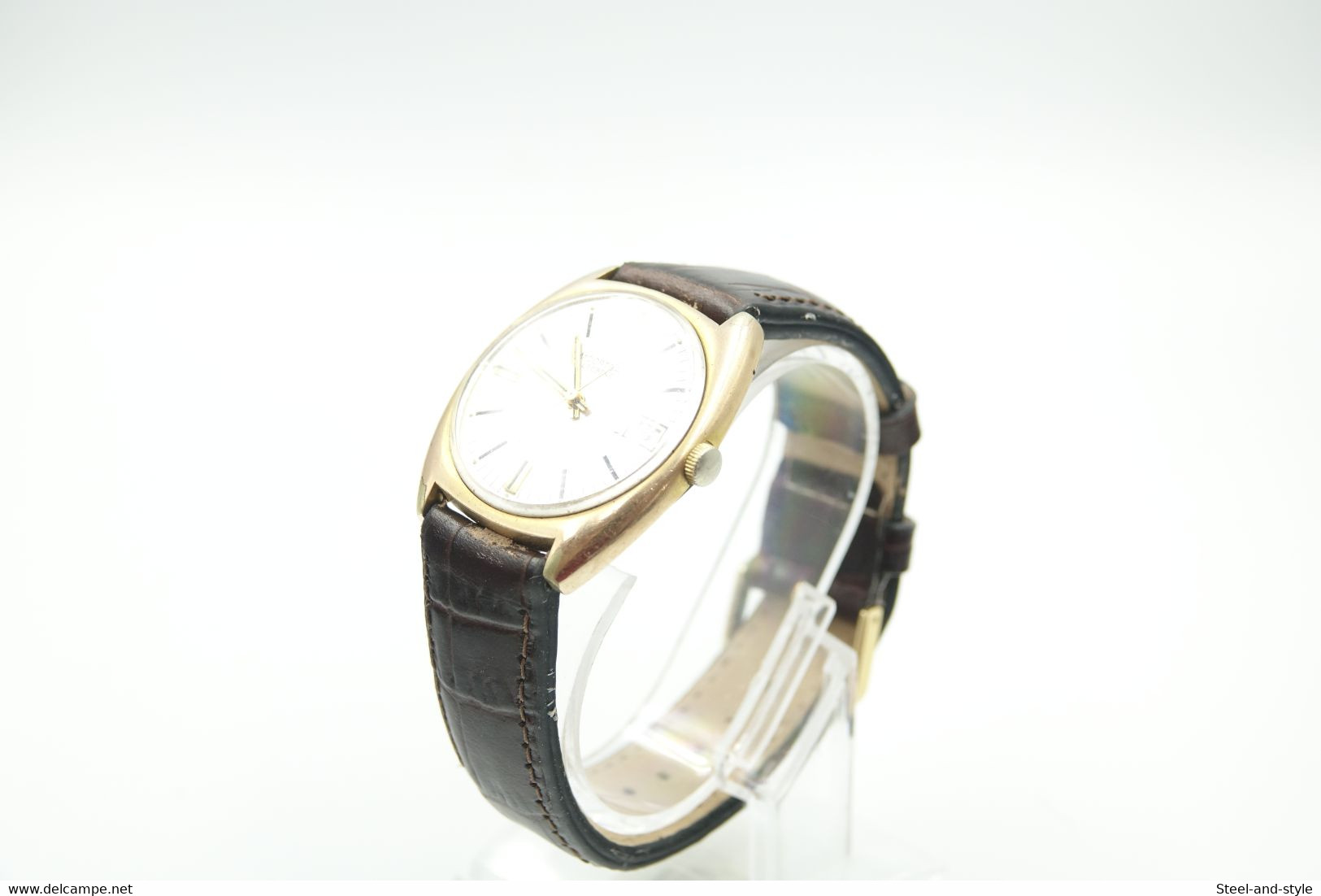 watches : JEWELER MOORTGAT LEBBEKE MEN AUTOMATIC WITH BRAND NEW BAND ( ETA UT ) - swiss made - running - excelent