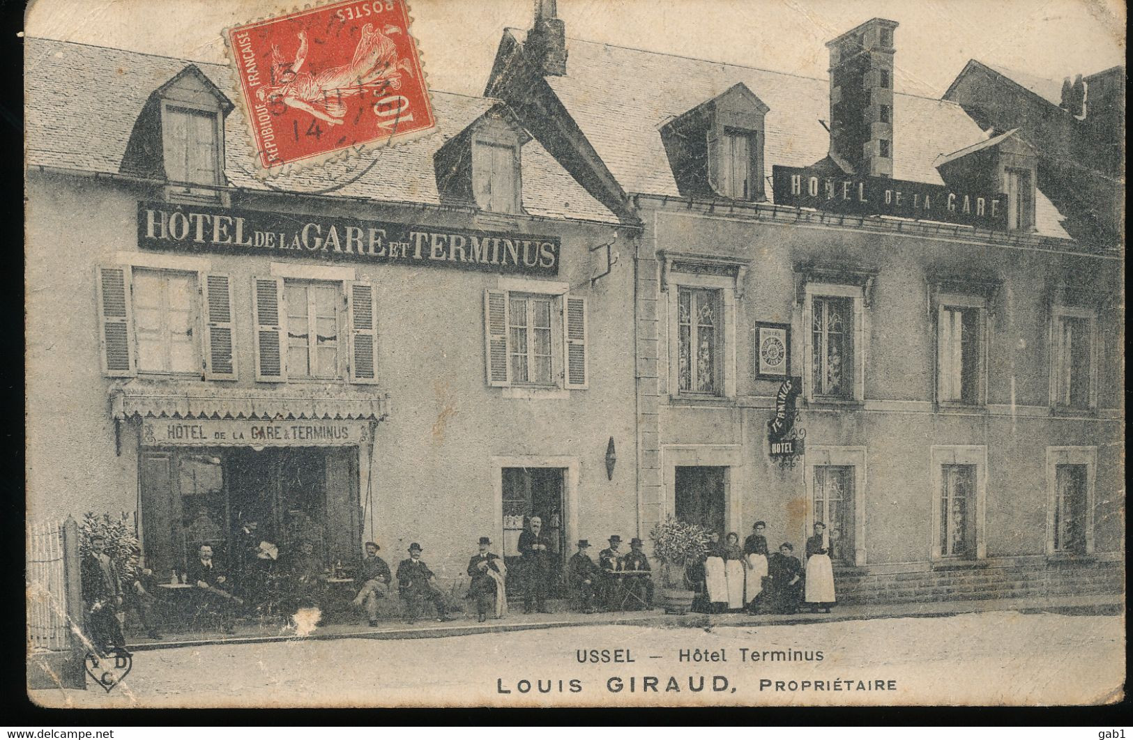 19 -- Ussel --  Hotel Terminus -- Louis Giraud , Proprietaire - Ussel