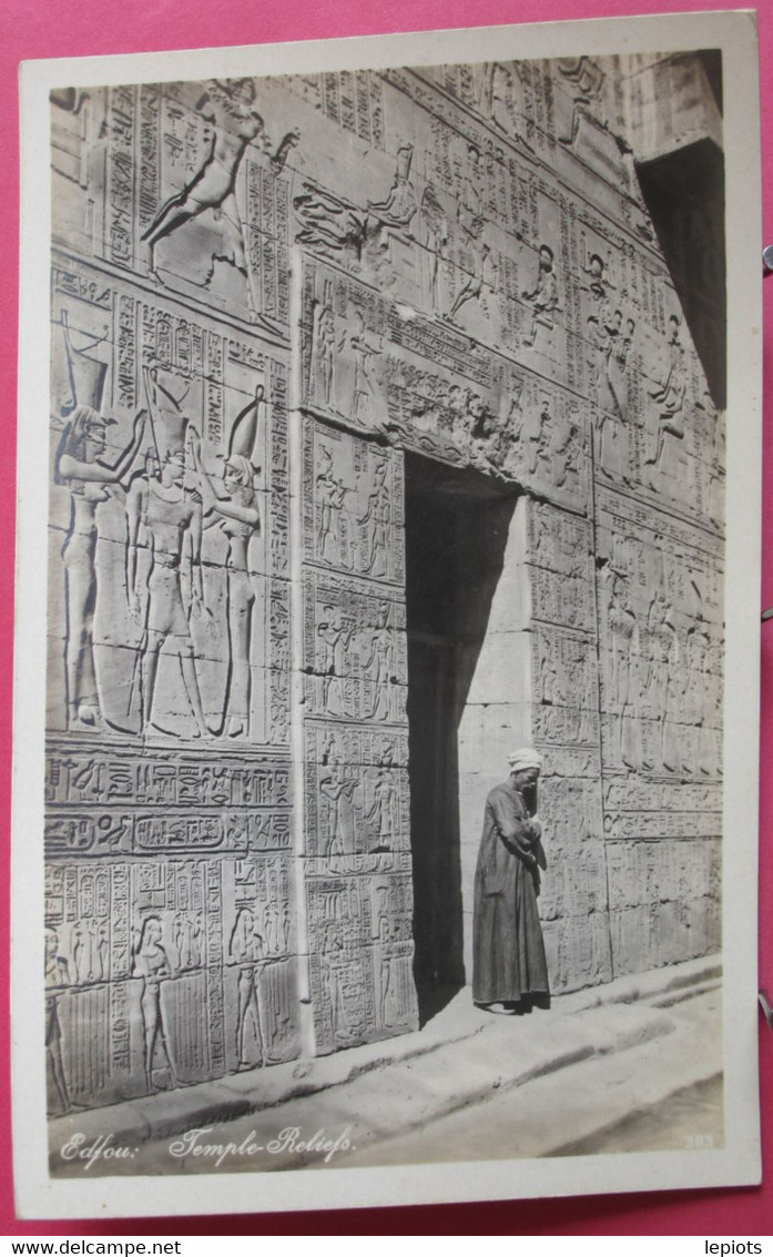 Visuel Pas Très Courant - Egypte - Edfou - Temple Reliefs - R/verso - Idfu